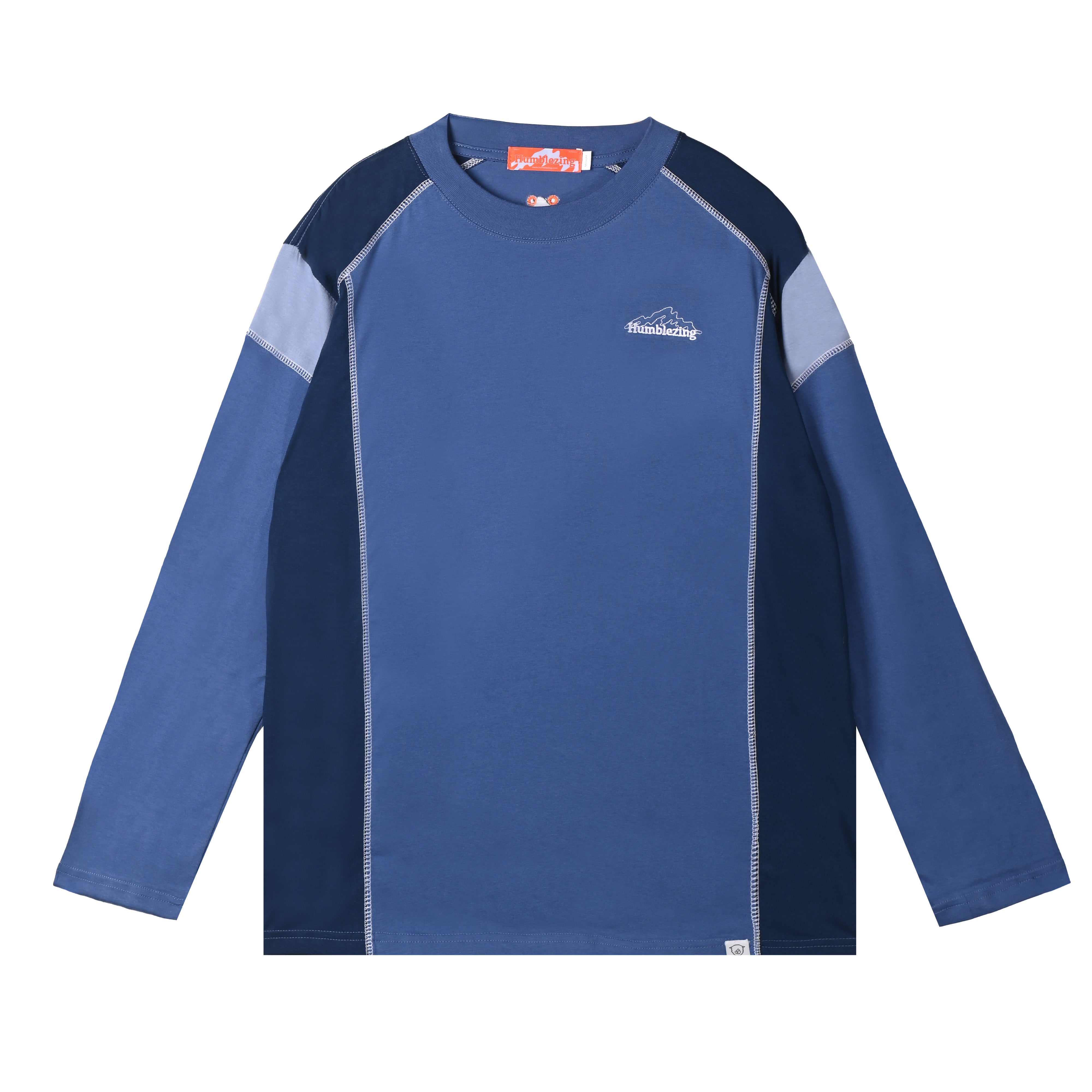 Hazy Long Sleeve Tees Blue