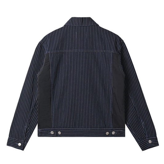 Swath Trucker Jacket Denim Stripes