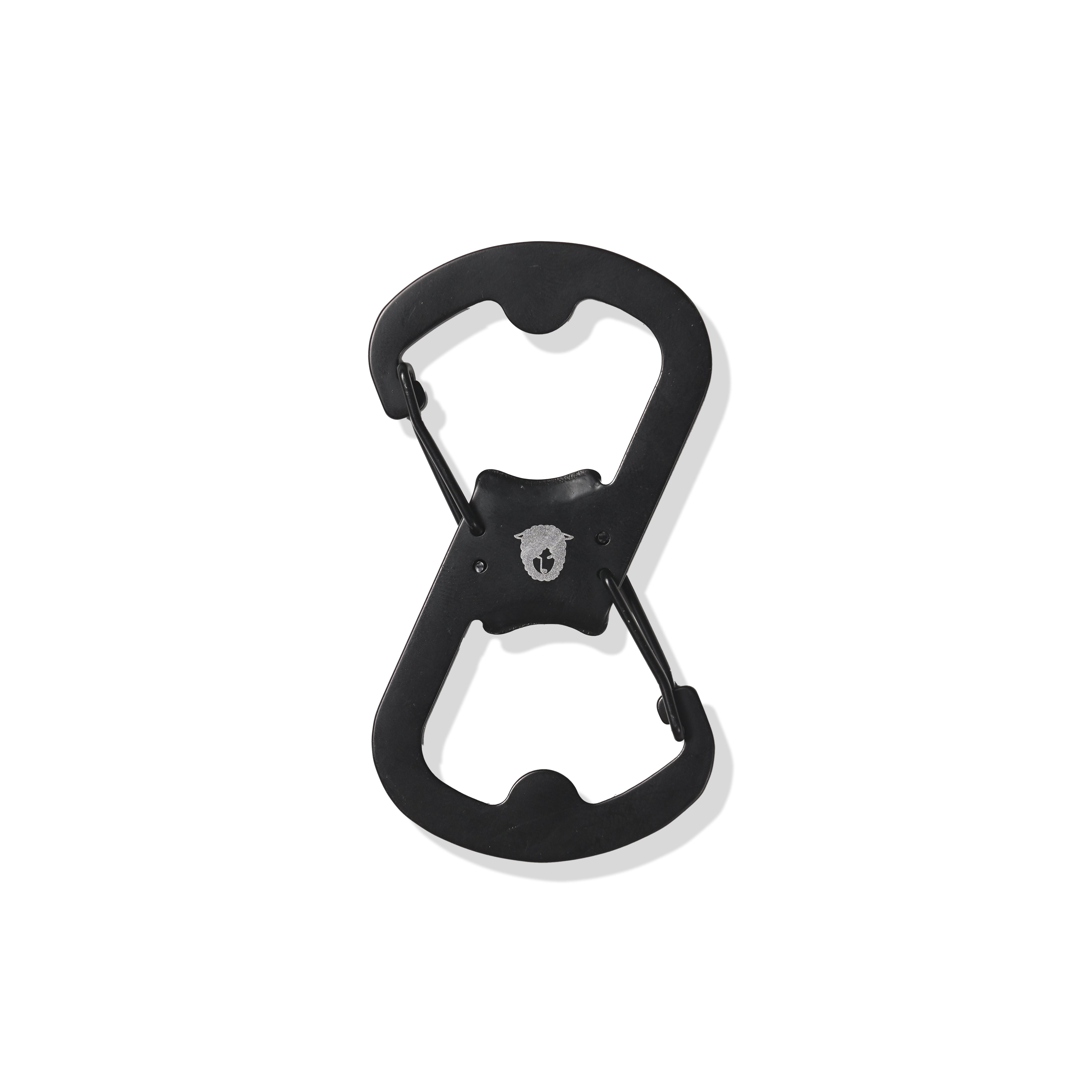 Carabiner Bottle Opener Black