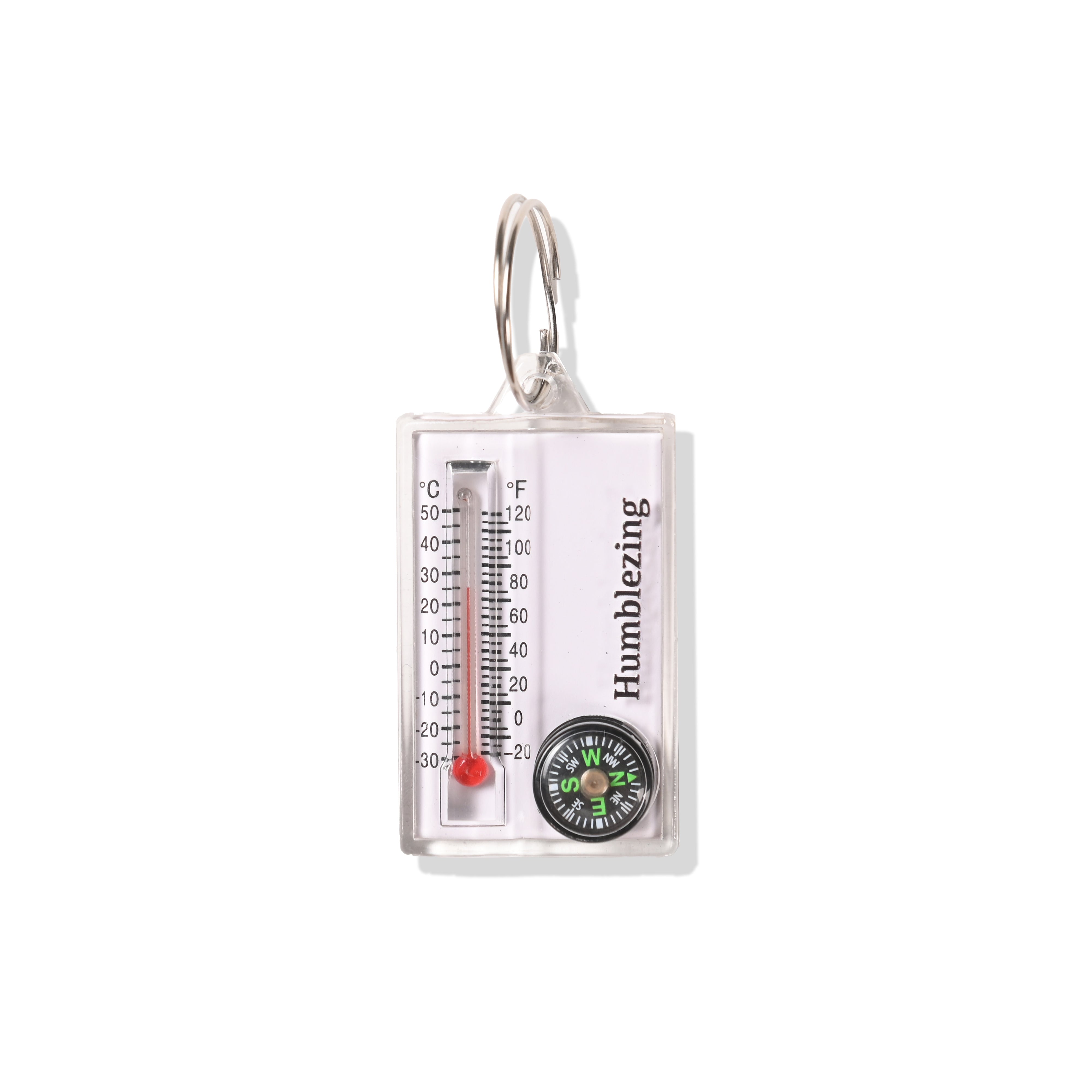 Thermo Compass Keychain White