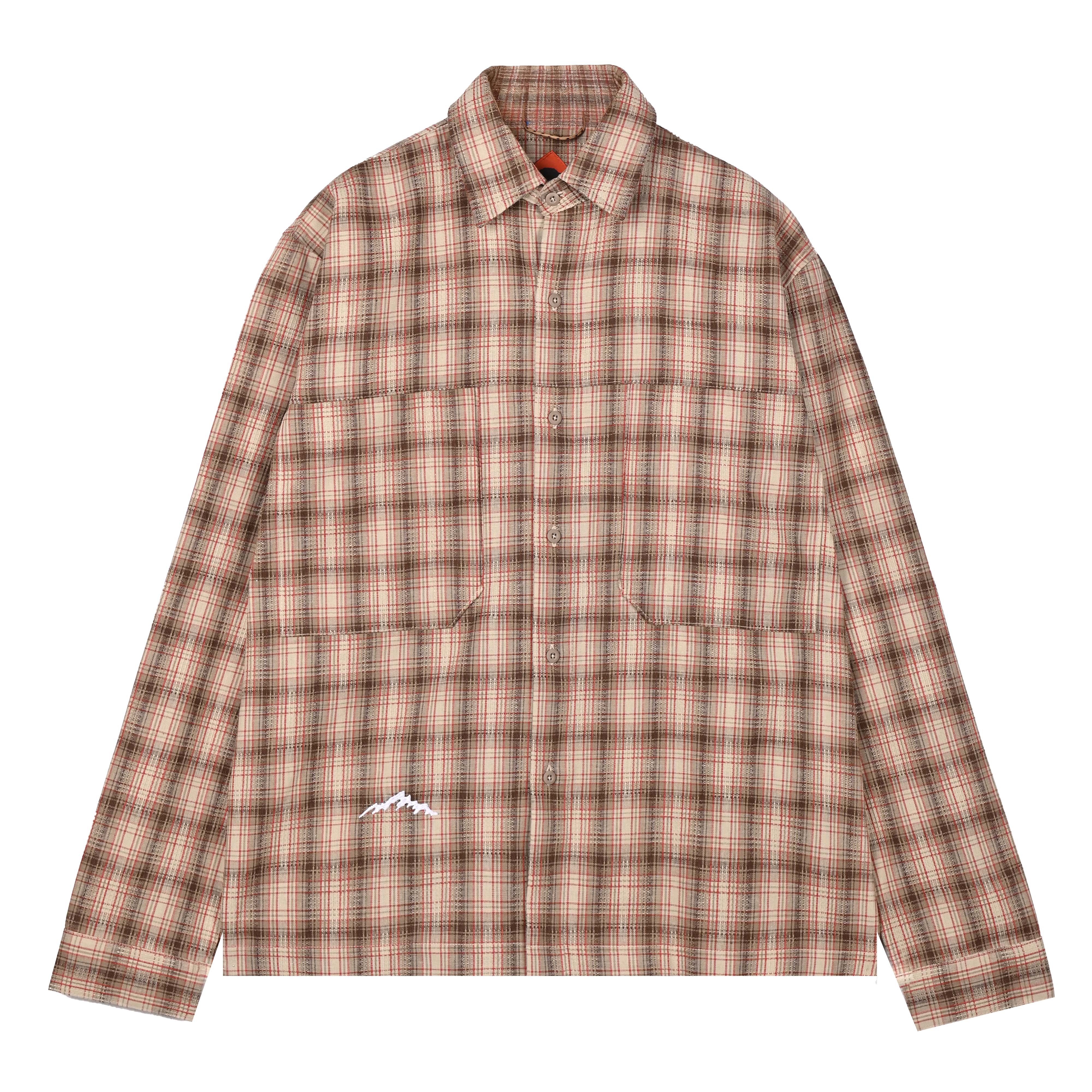 Canyon Plaid LS Light Brown