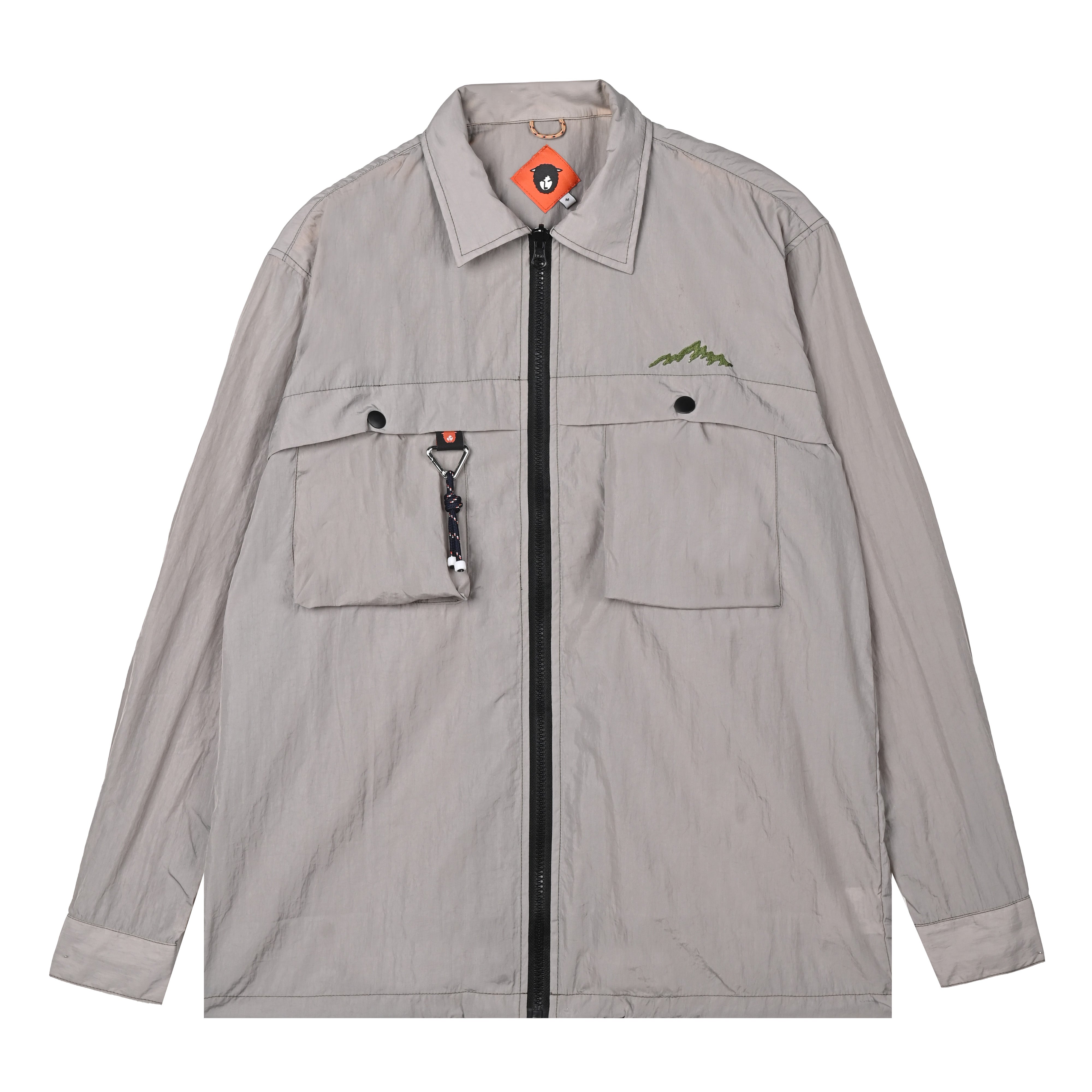 Alain Zip Shirt Ash Gray