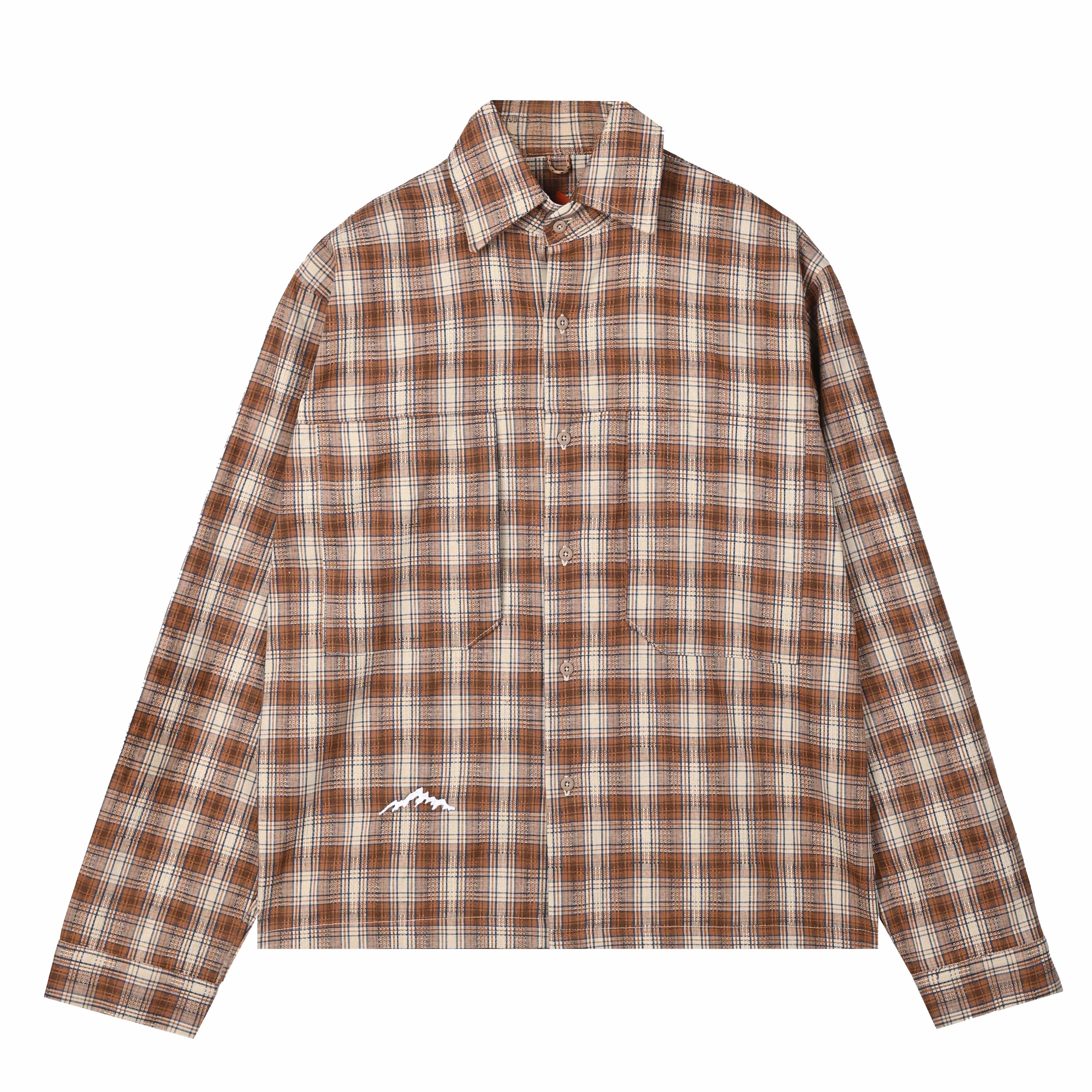 Canyon Plaid LS Shirt Dark Brown