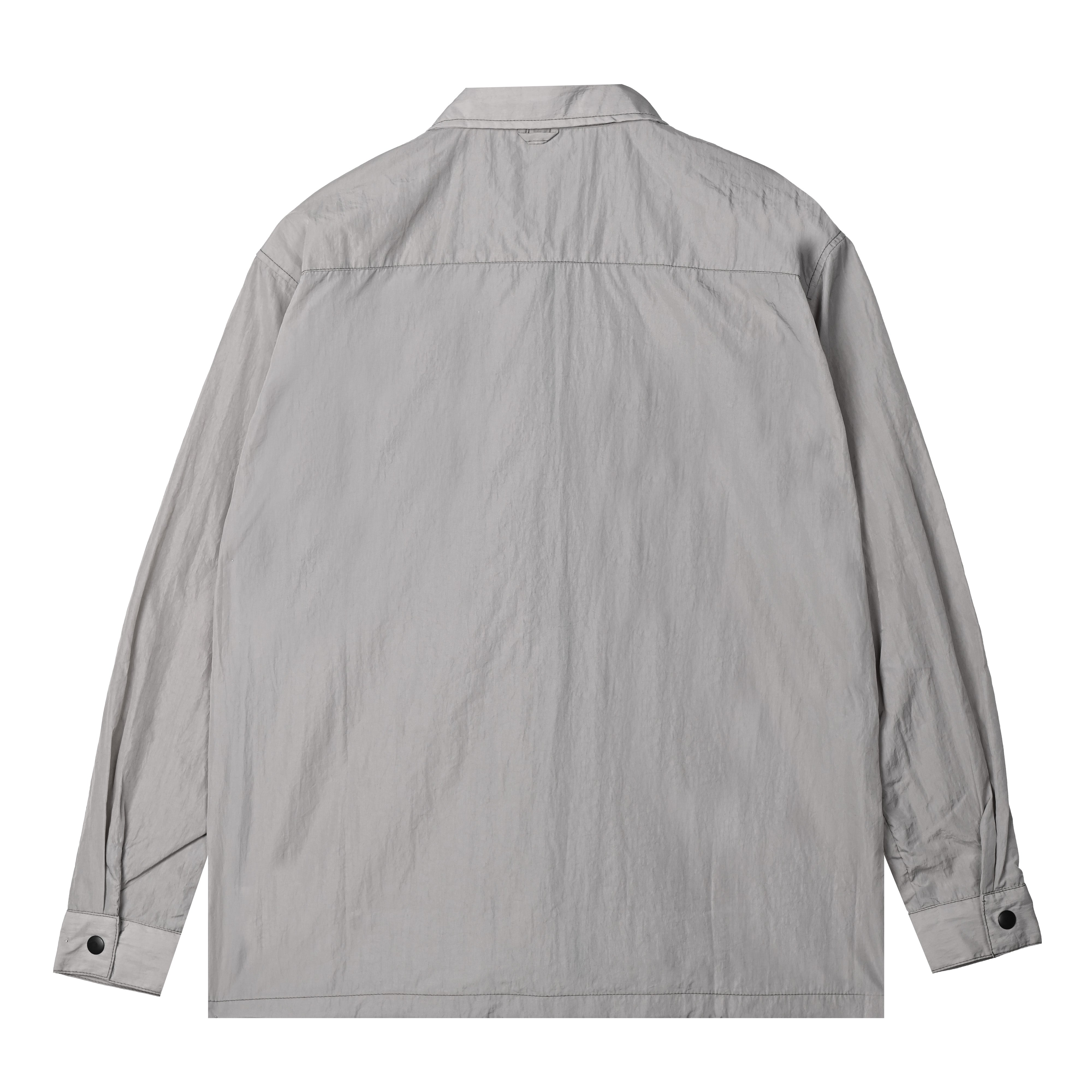 Alain Zip Shirt Ash Gray