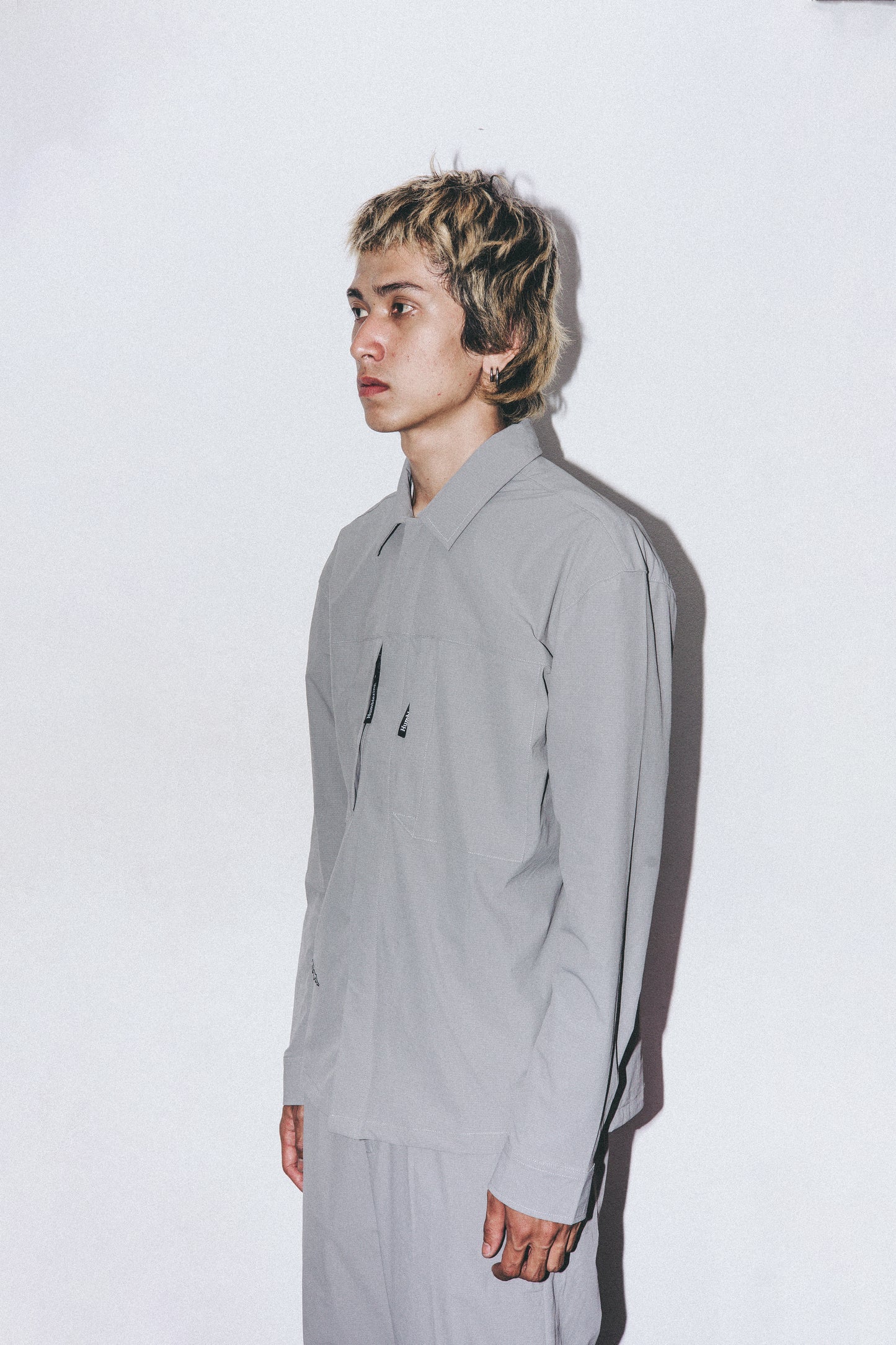 Canyon Nylon Long Sleeve Shirt Gray