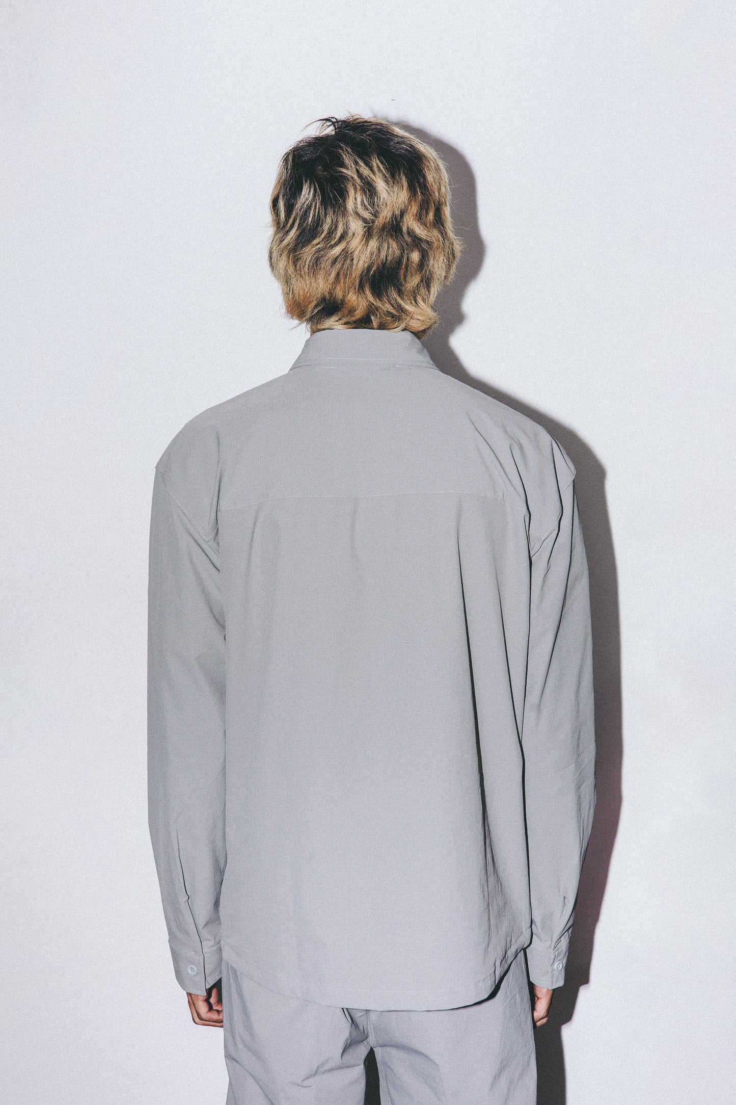 Canyon Nylon Long Sleeve Shirt Gray