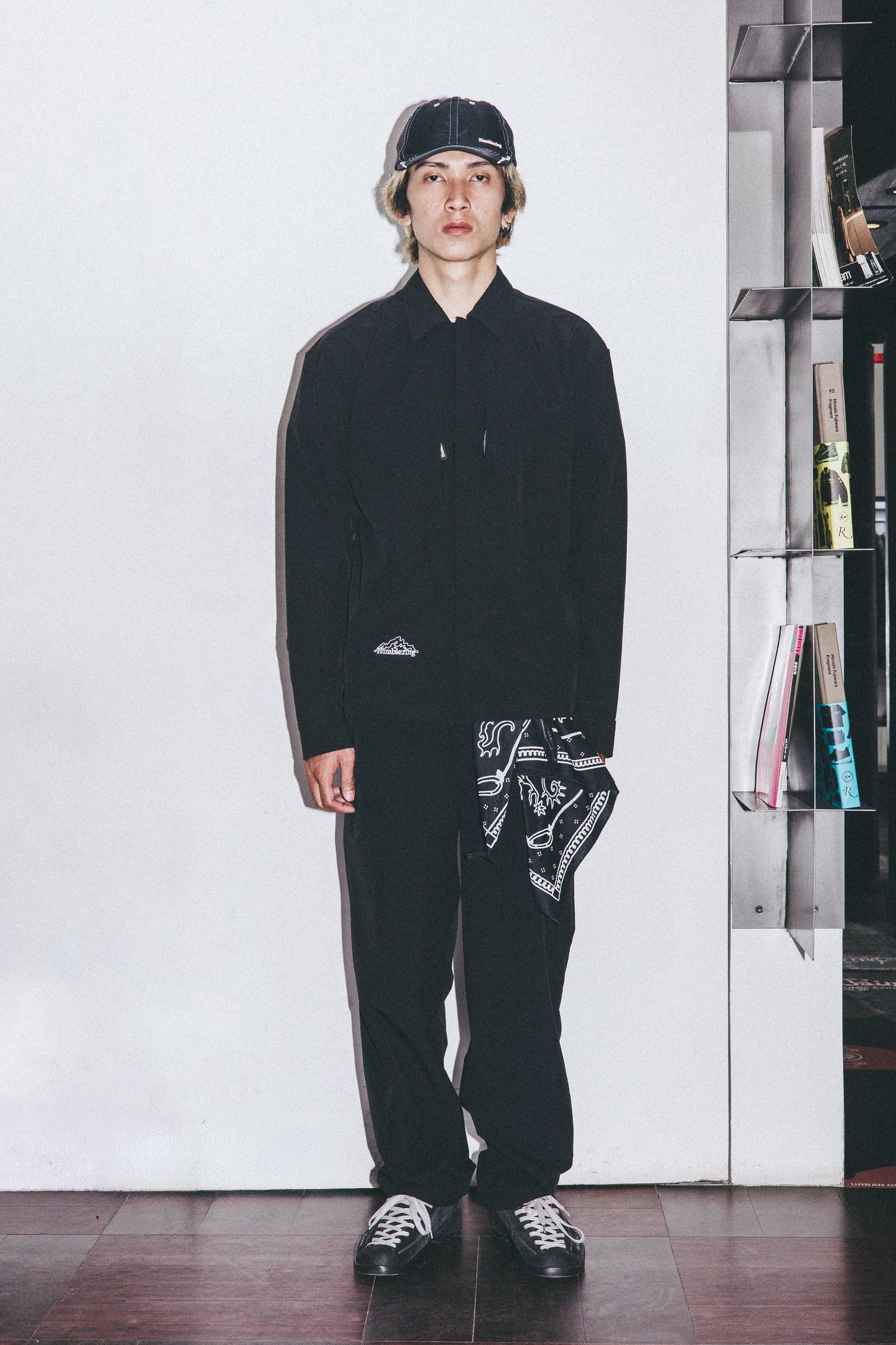Canyon Nylon Long Sleeve Shirt Black