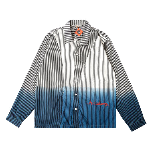 Umbra Longsleeve Shirt Stripe Indigo