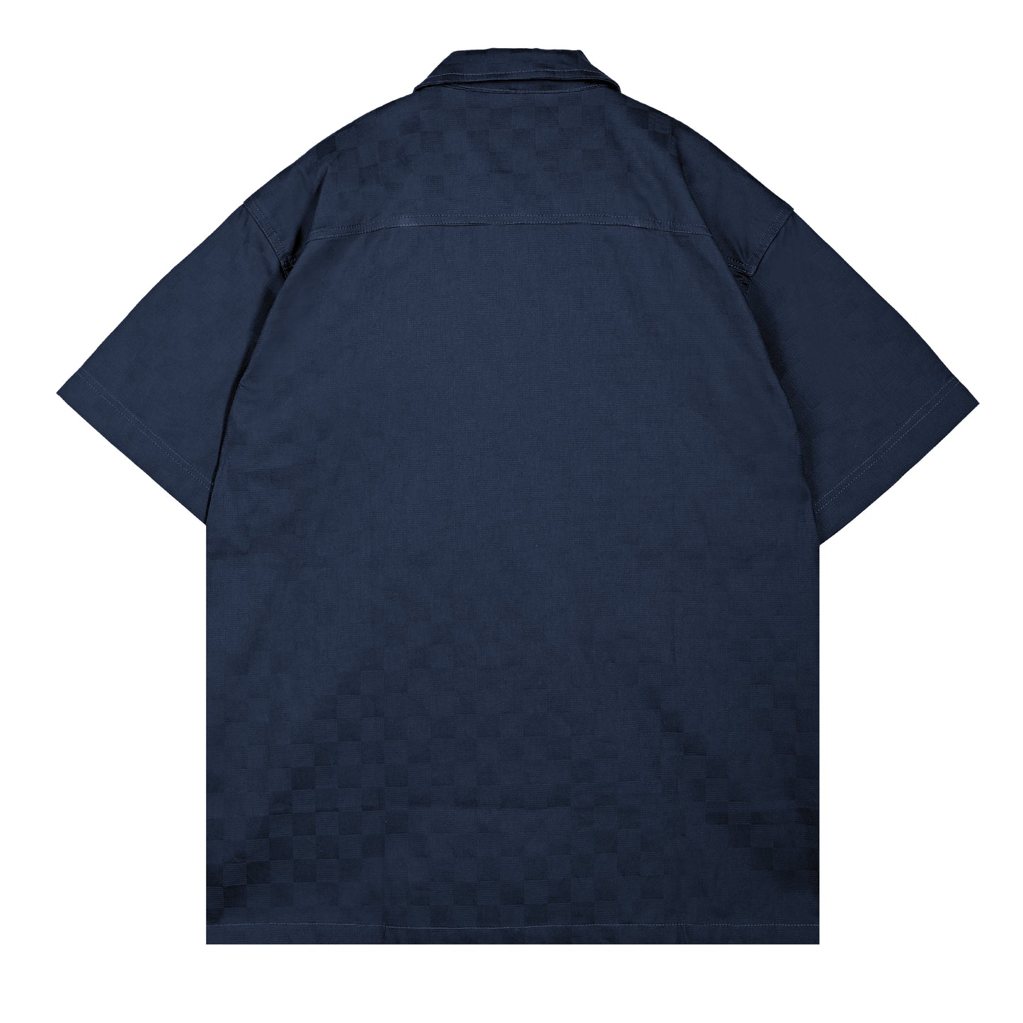 Hugo Shirt Grid Pattern Navy