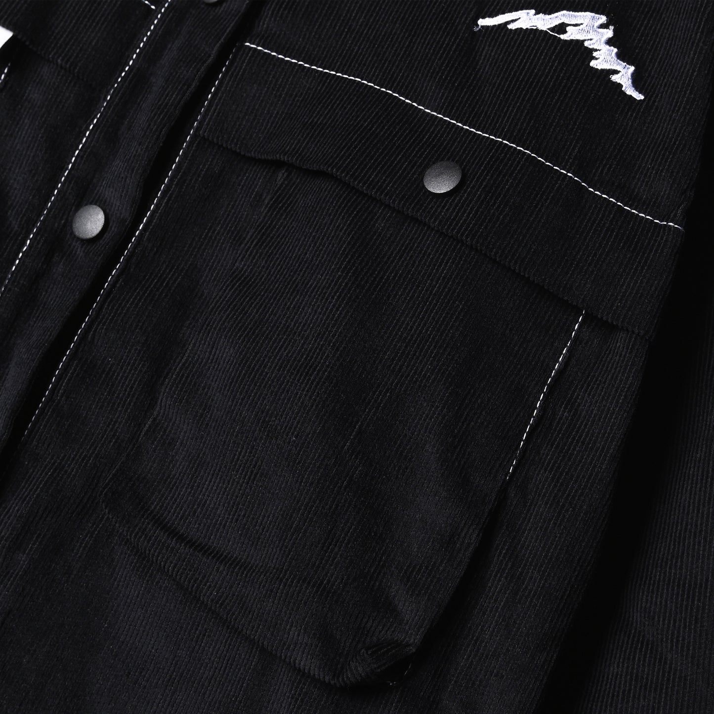 Alain Long Sleeve Shirt Corduroy Black