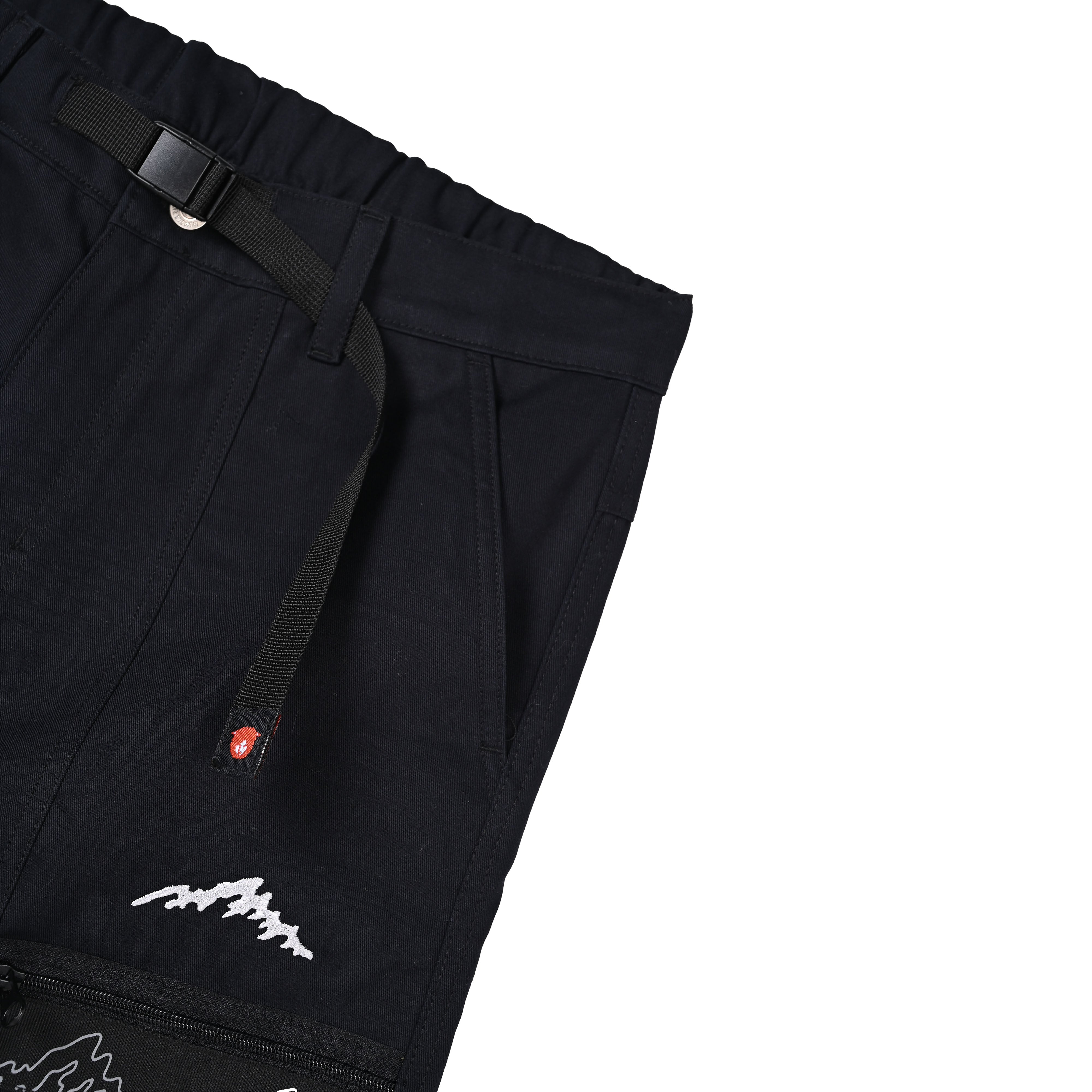 Noir Seamless Cargo Pants Black