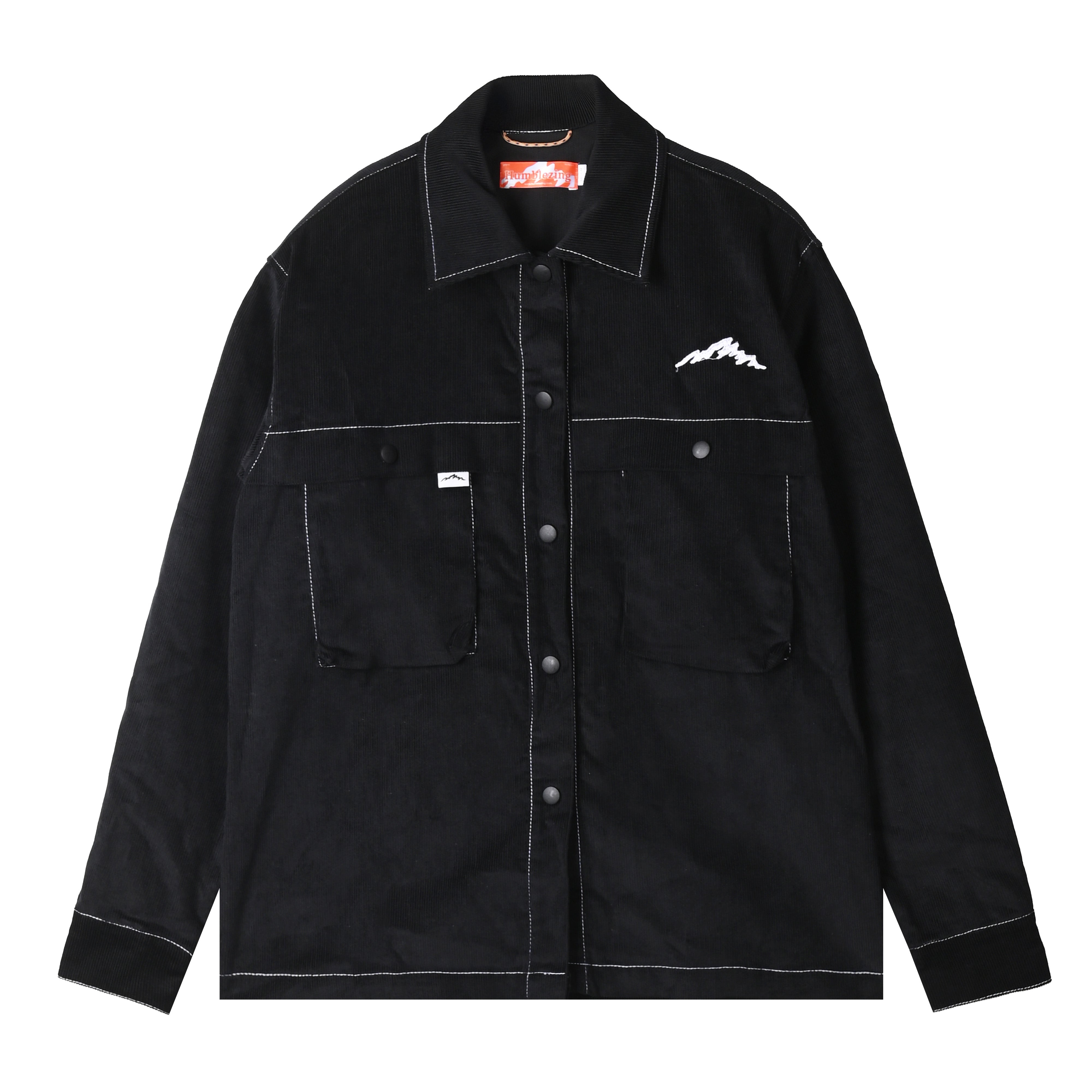 Alain Long Sleeve Shirt Corduroy Black