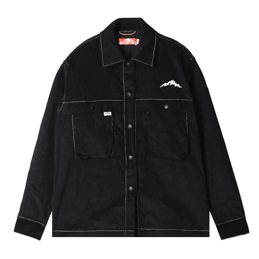 Alain Long Sleeve Shirt Corduroy Black