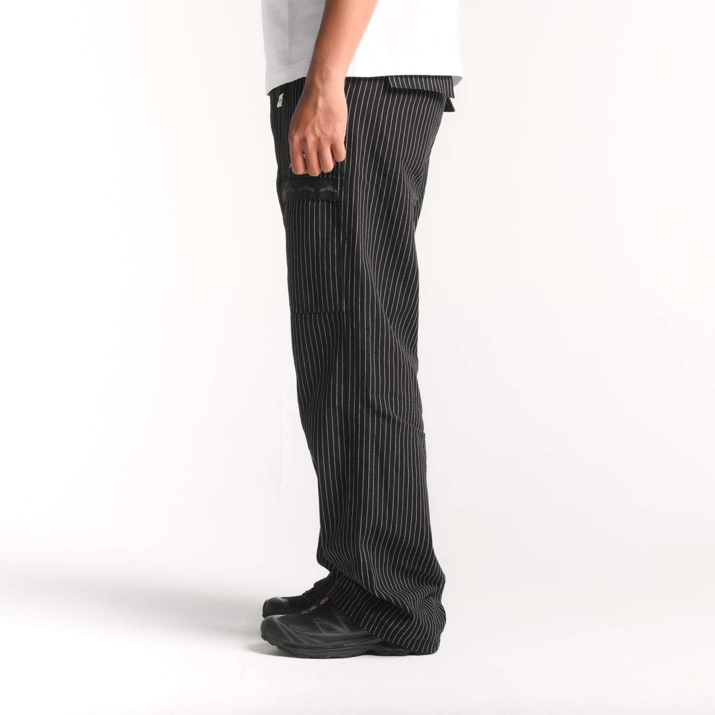 Noir Seamless Cargo Pants Stripe
