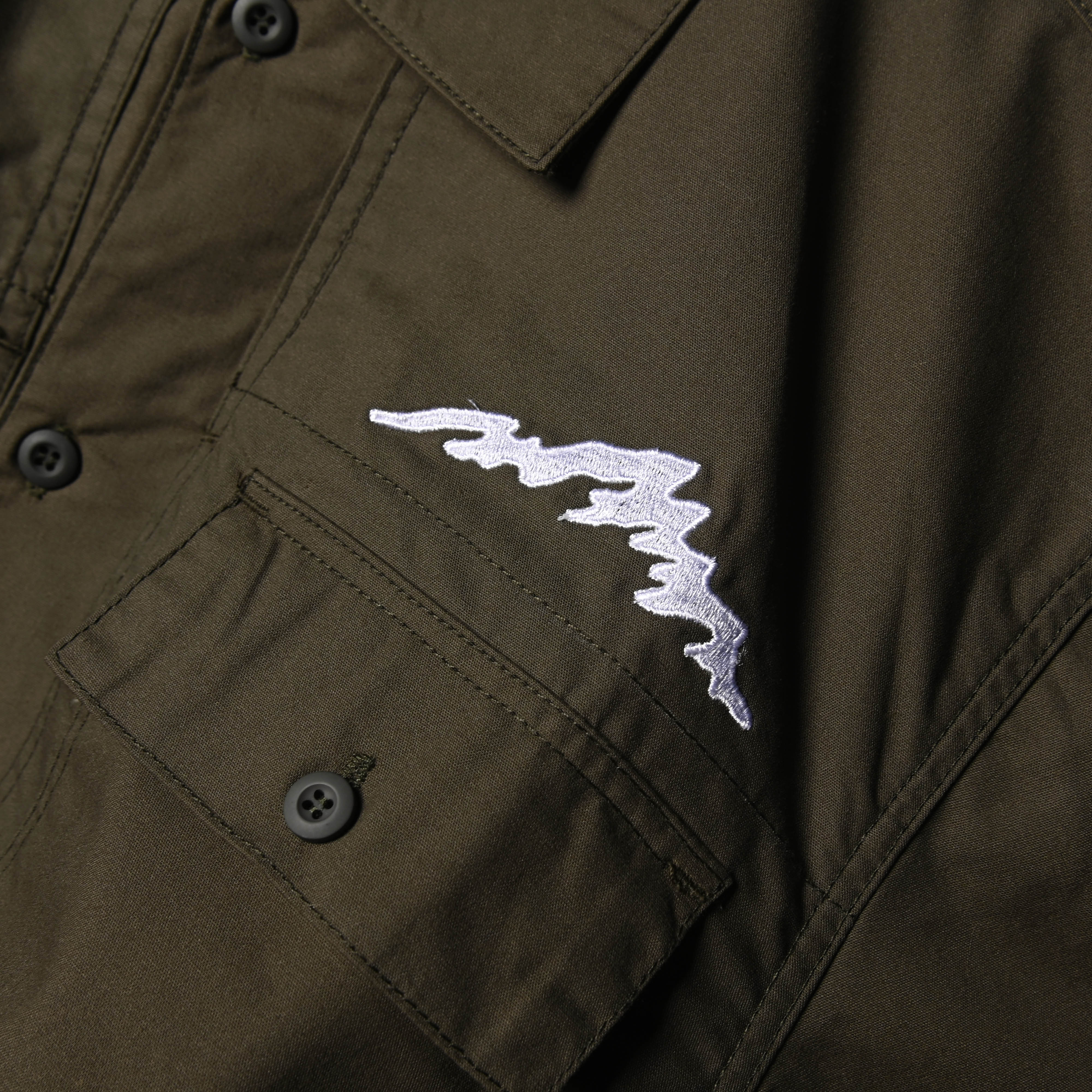 Hugo Canvas Shirt Olive
