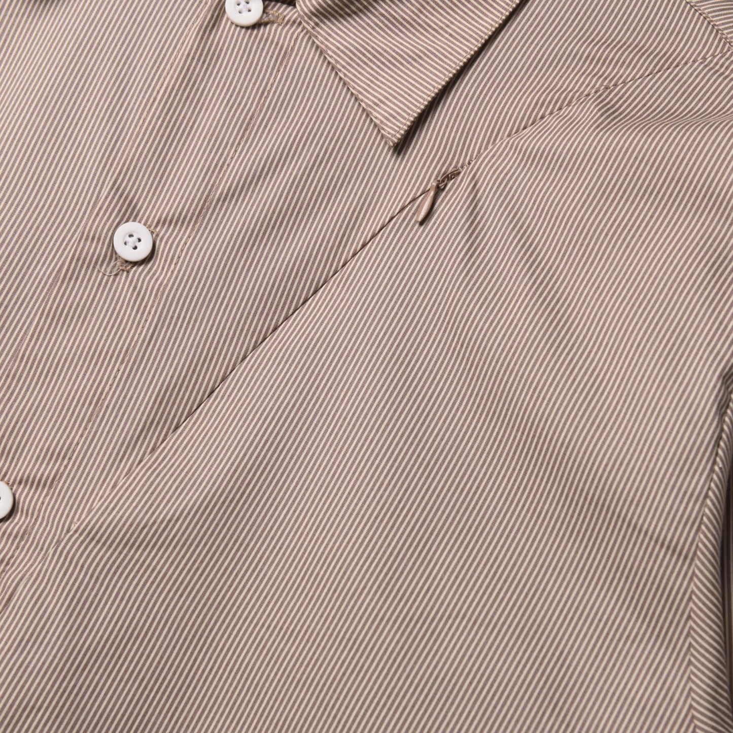 Umbra Long Sleeve Shirt Brown Stripe