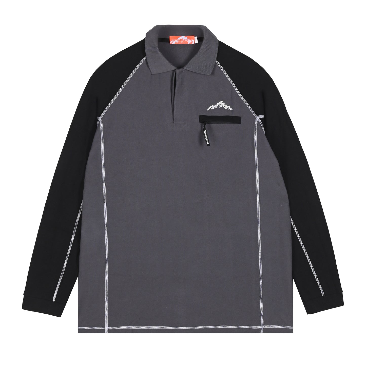 Drift Rugby Shirt All Black Gray
