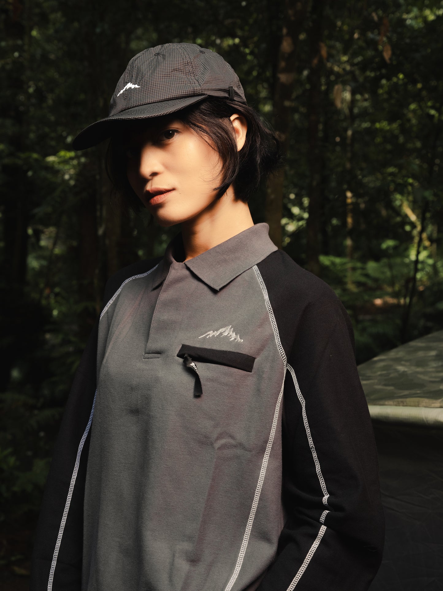 Drift Rugby Shirt All Black Gray