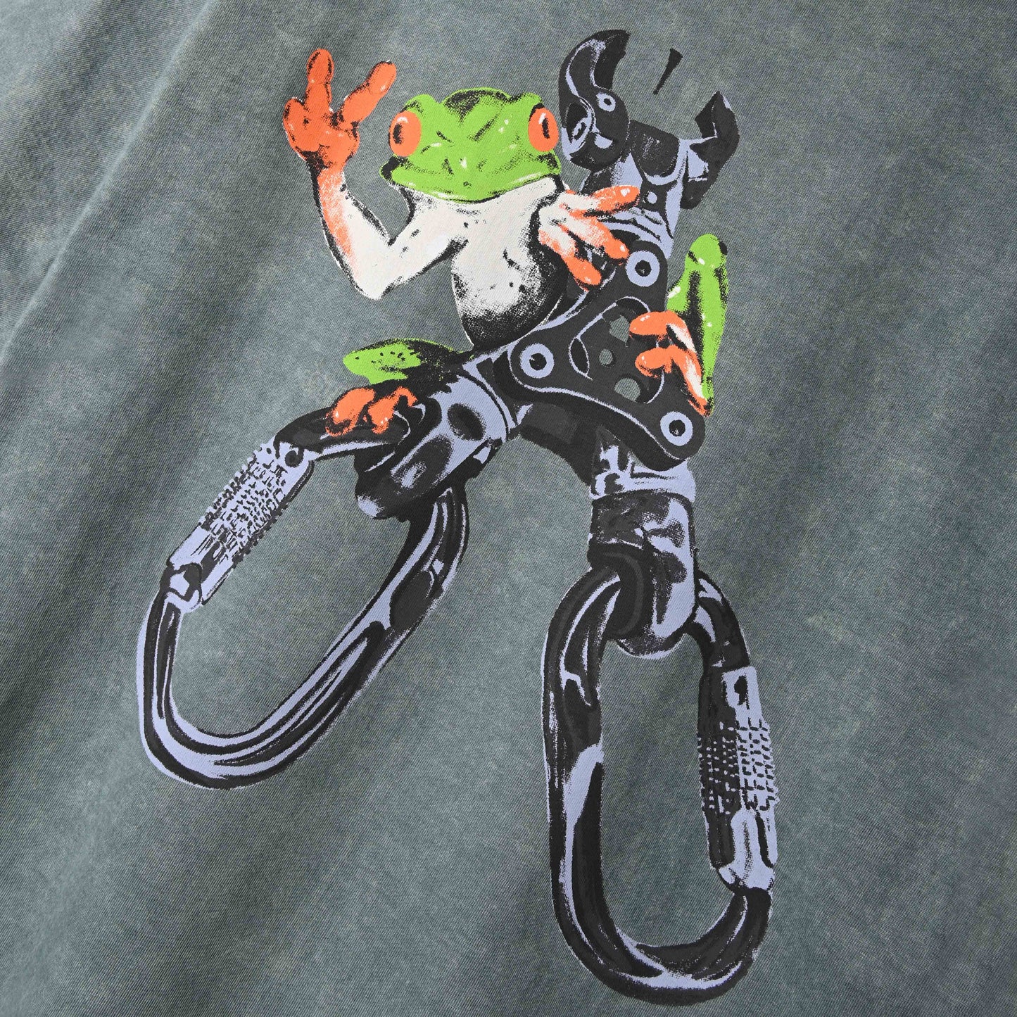 Carafrog Tshirt Washed Green