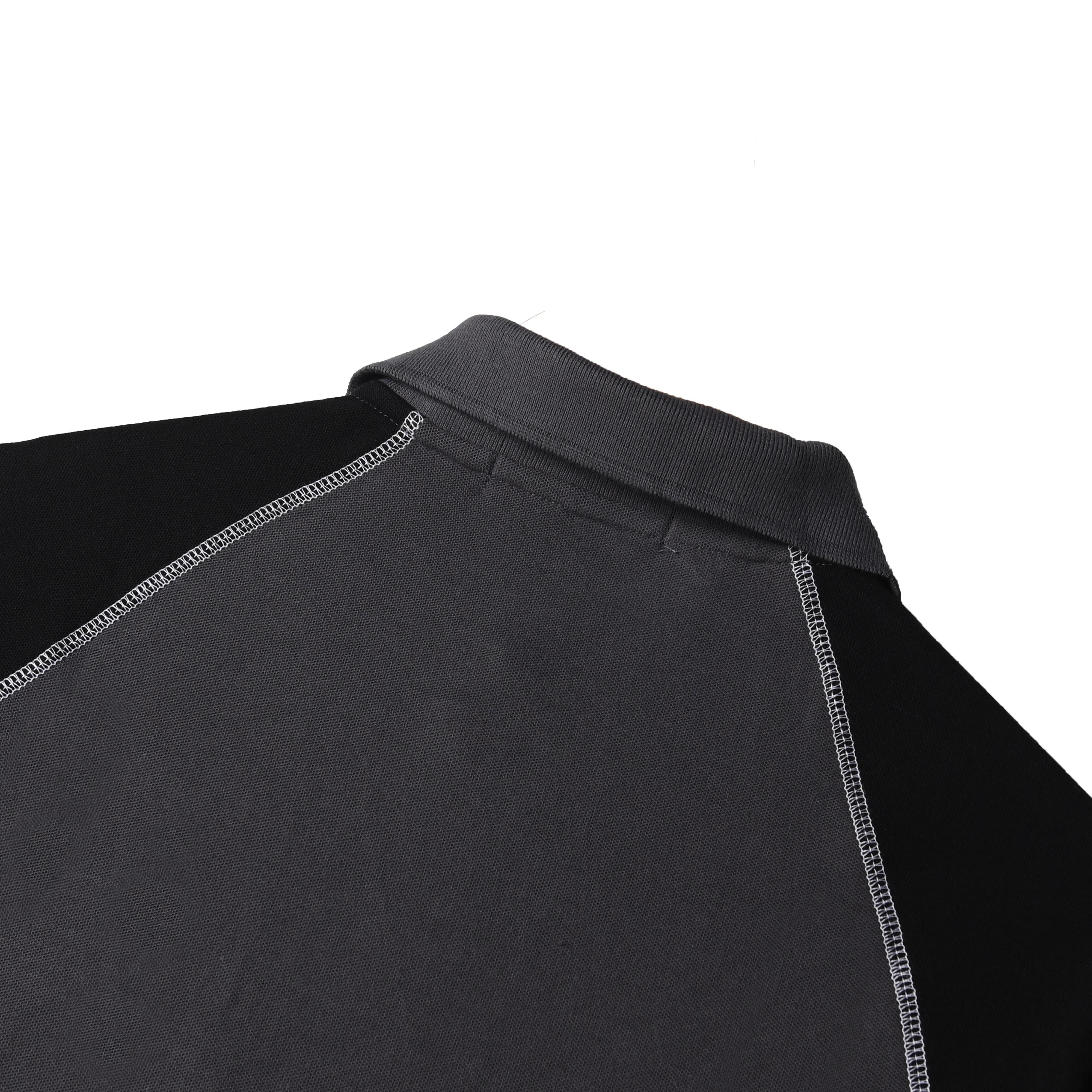 Drift Rugby Shirt All Black Gray