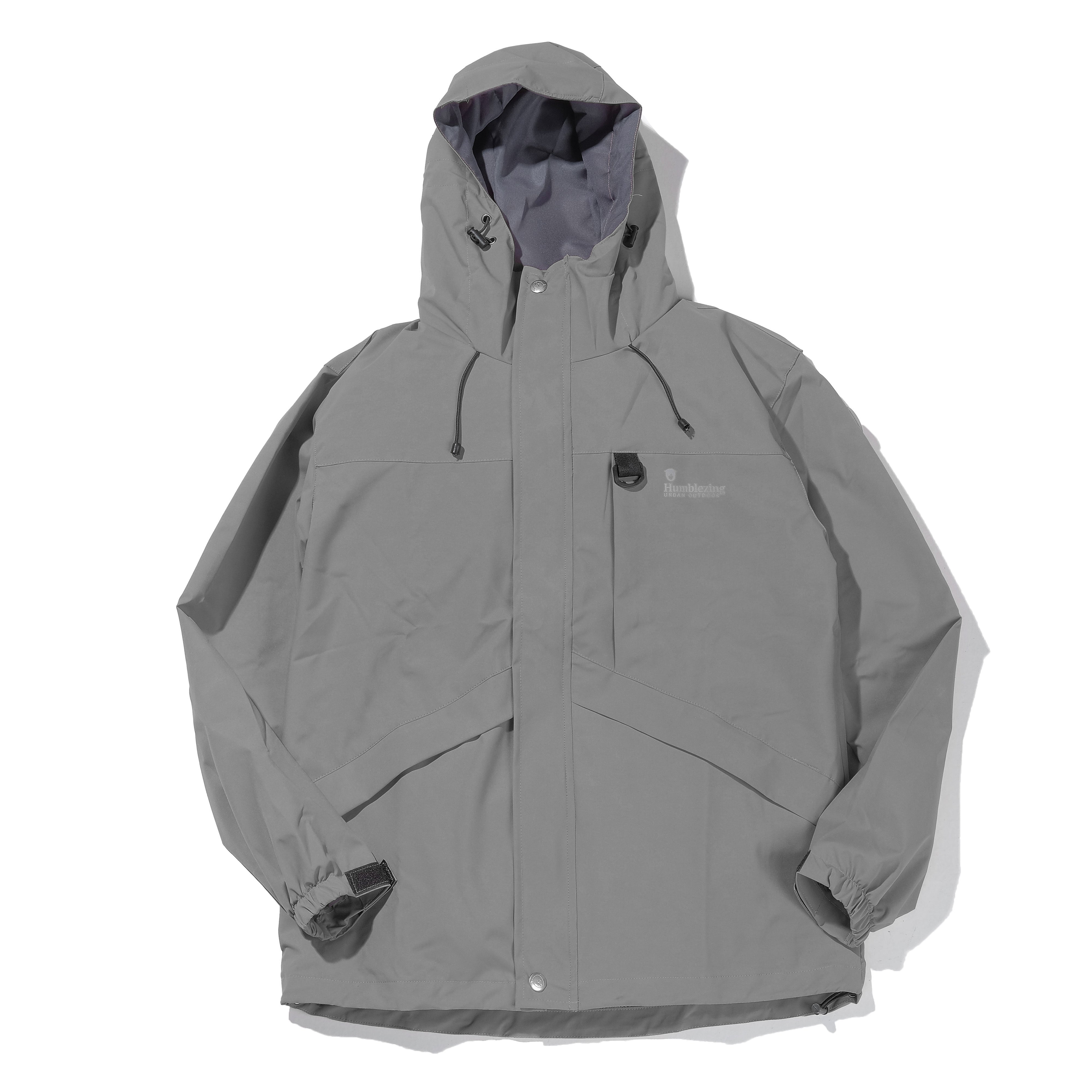 Yukon Gray Heavy Rain Jacket