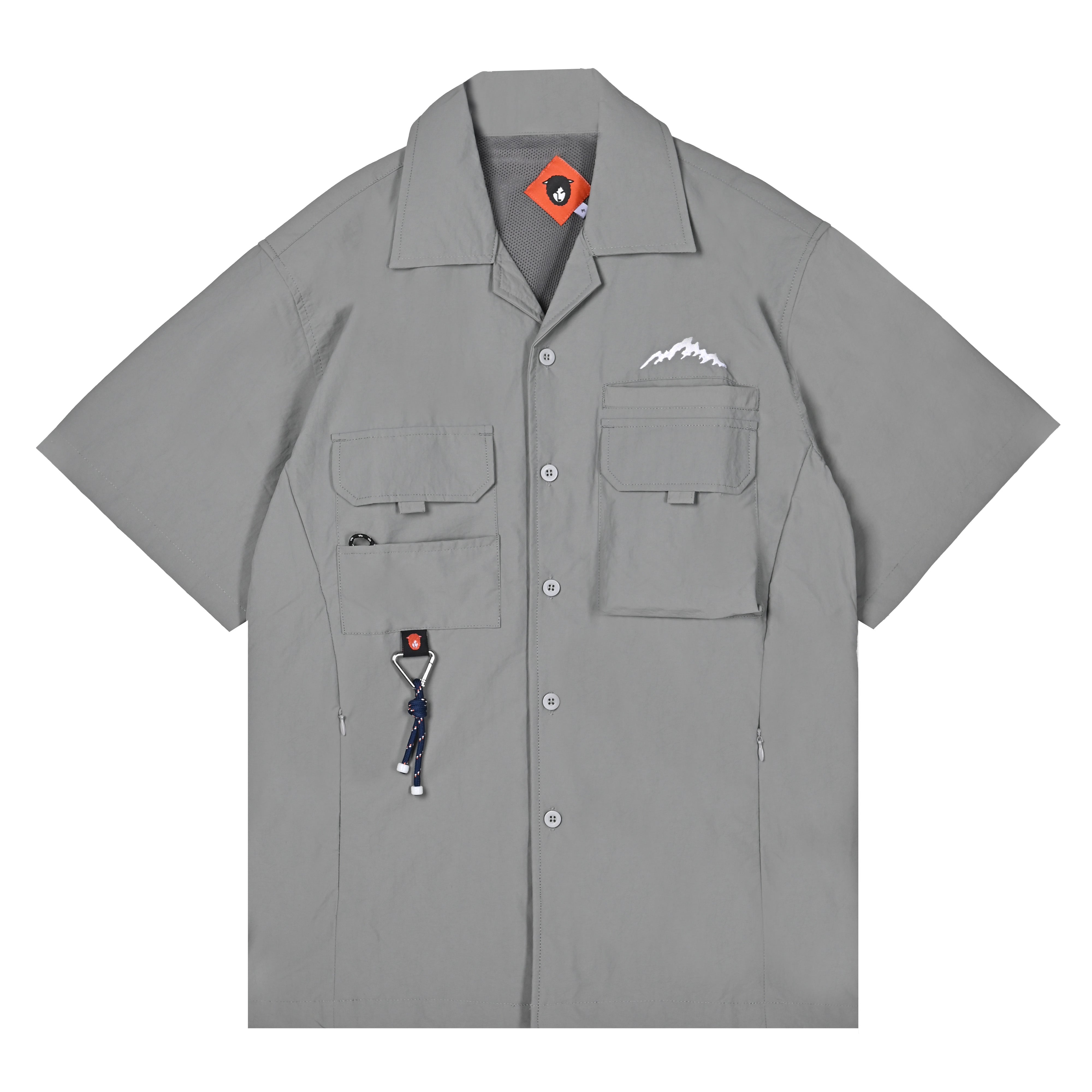 Benoit Camp Shirt Gray