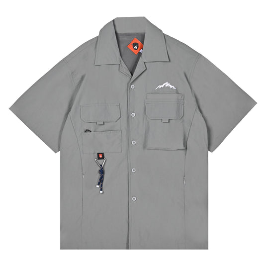 Benoit Camp Shirt Gray