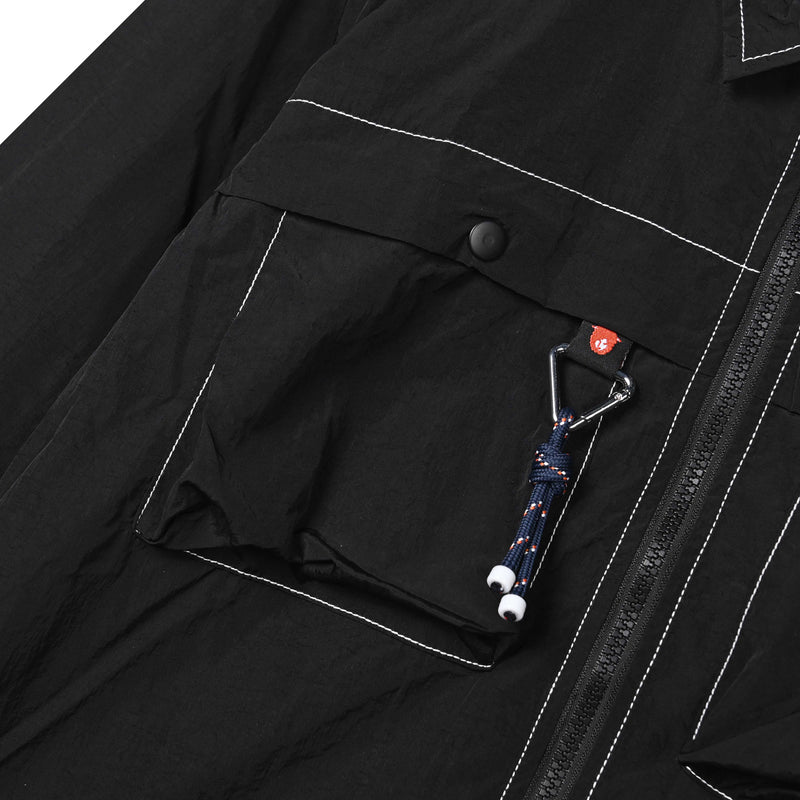 Alain Zip Shirt Black