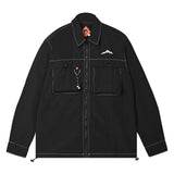 Alain Zip Shirt Black