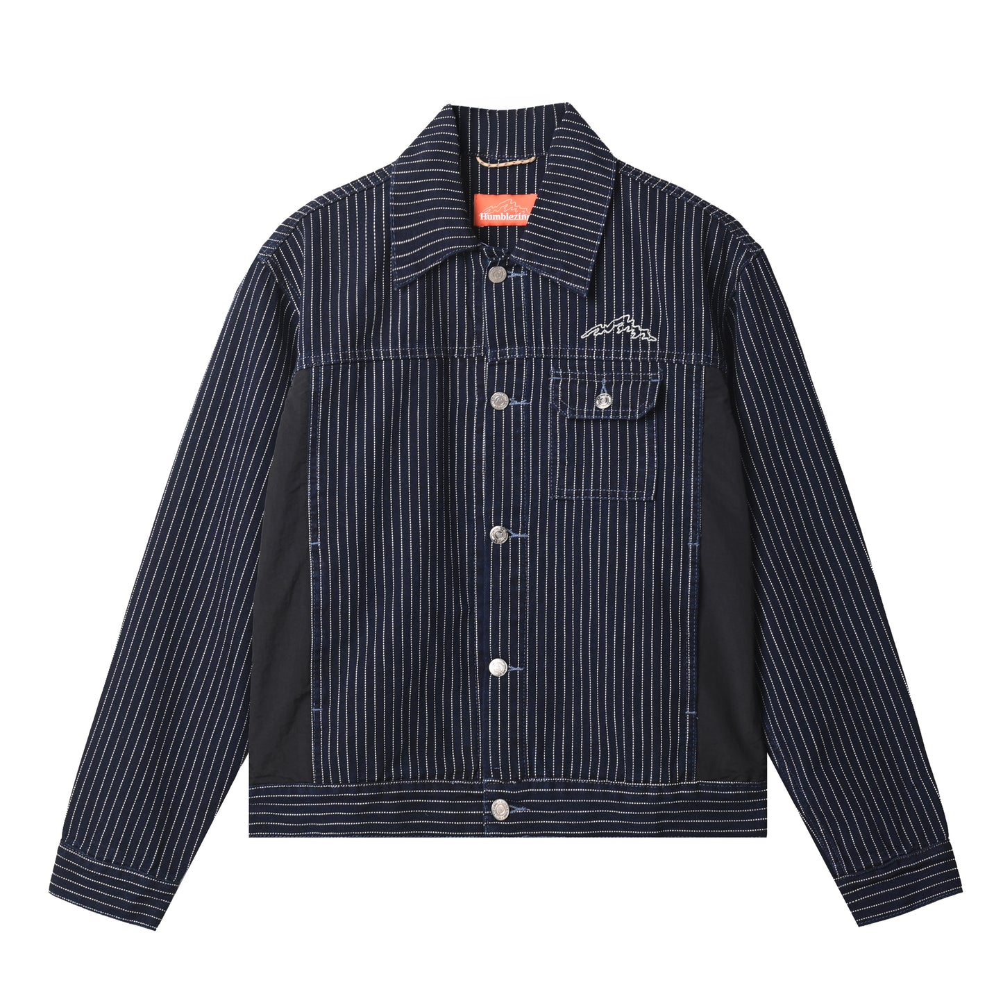 Swath Trucker Jacket Denim Stripes