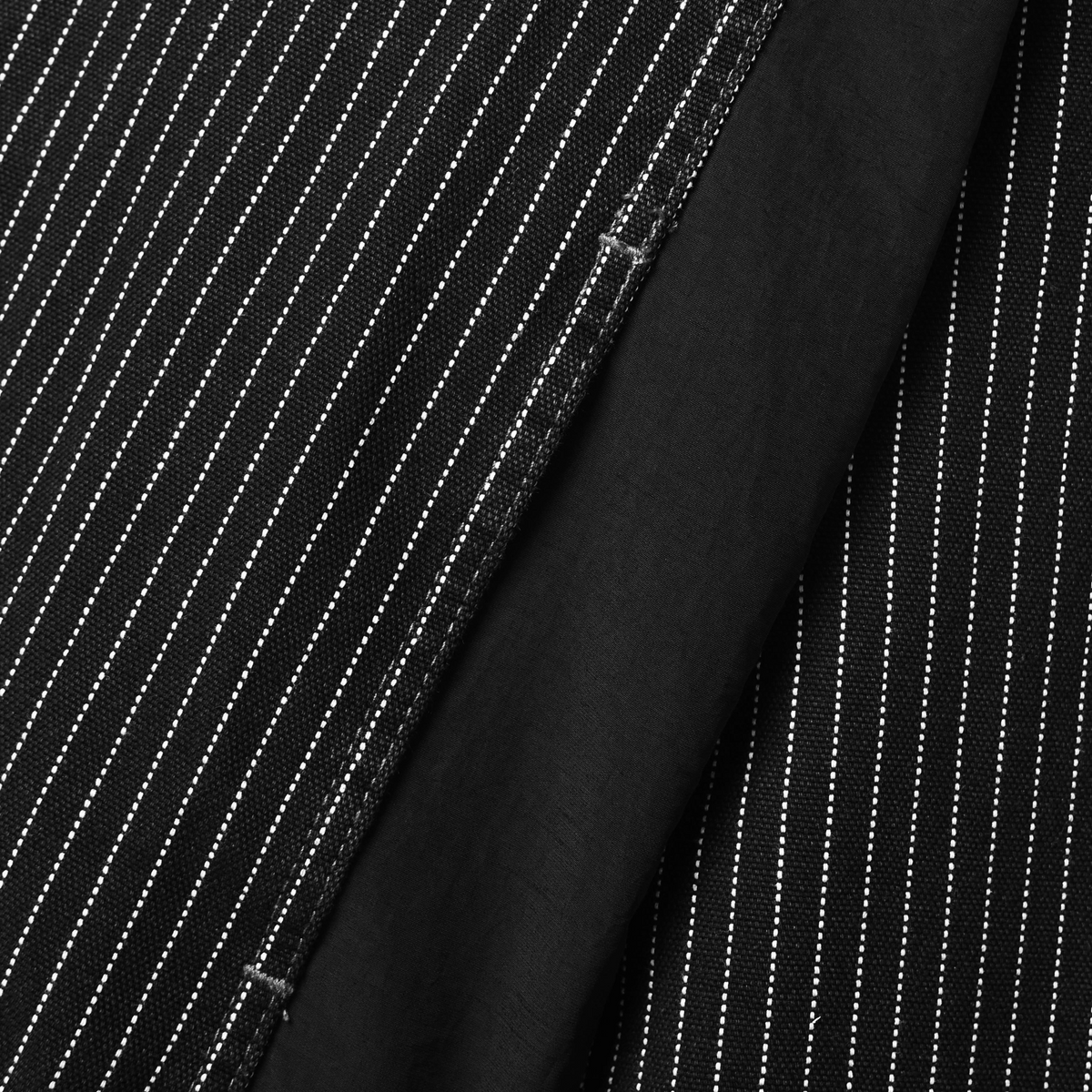 Swath Trucker Jacket Denim Black Stripes