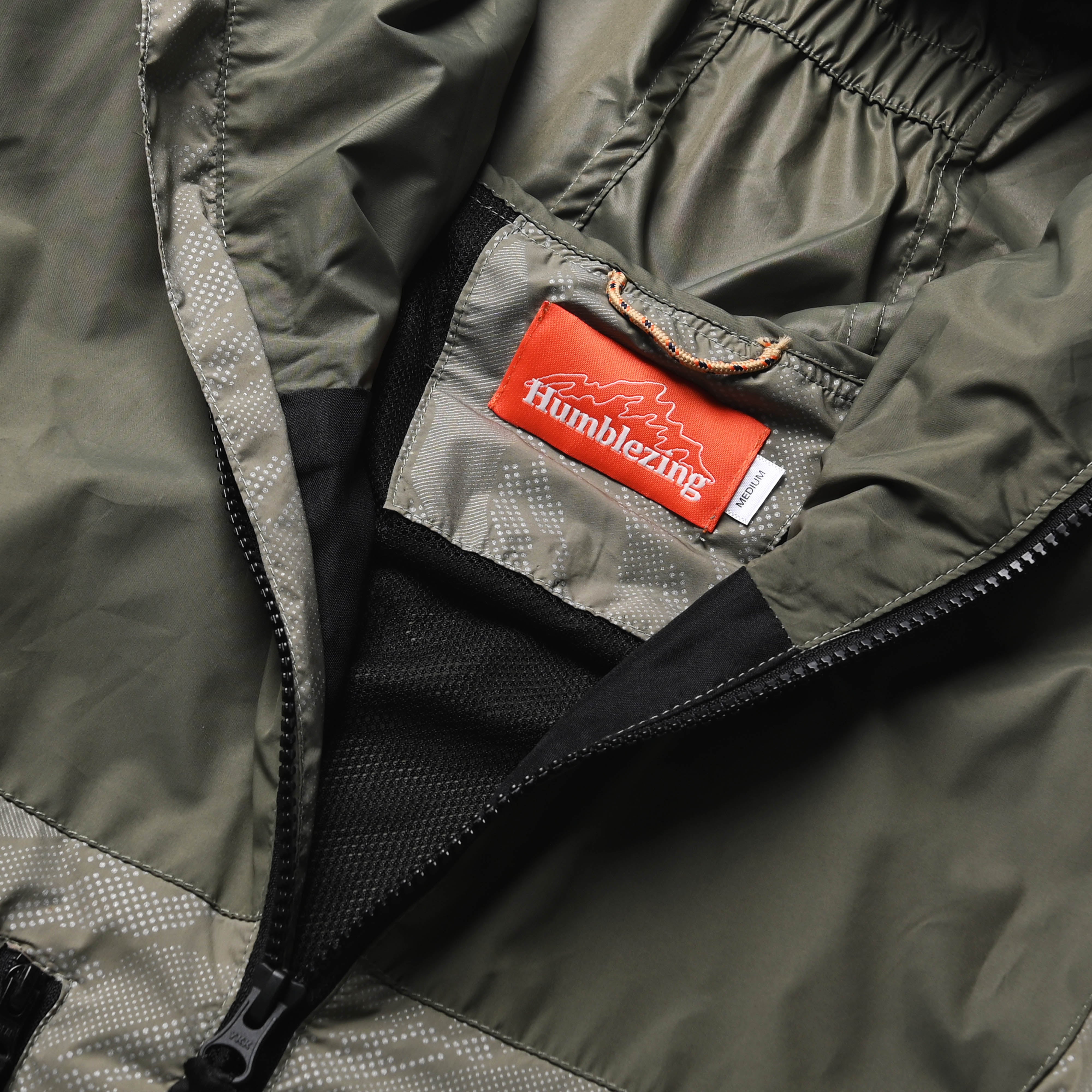 Pathway Reflective Pattern Windbreaker Olive
