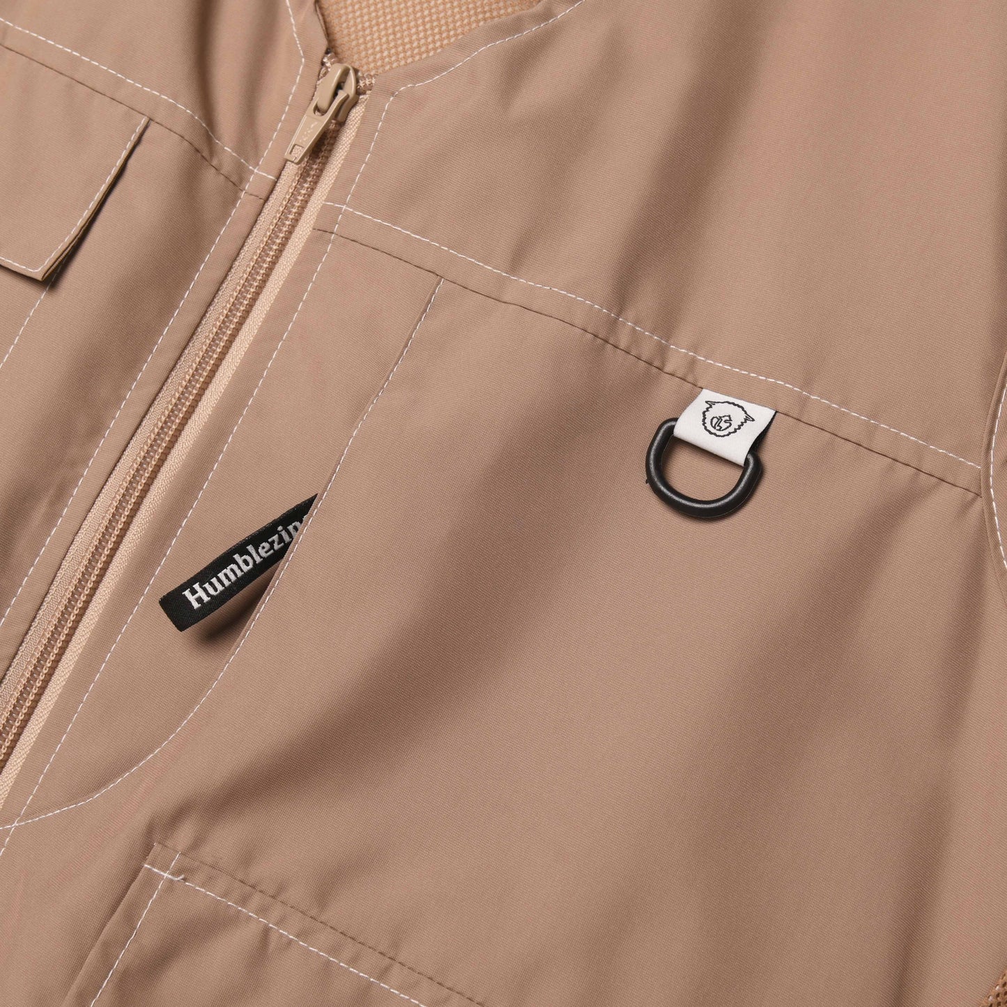 Rigid Full Zip Vest Khaki