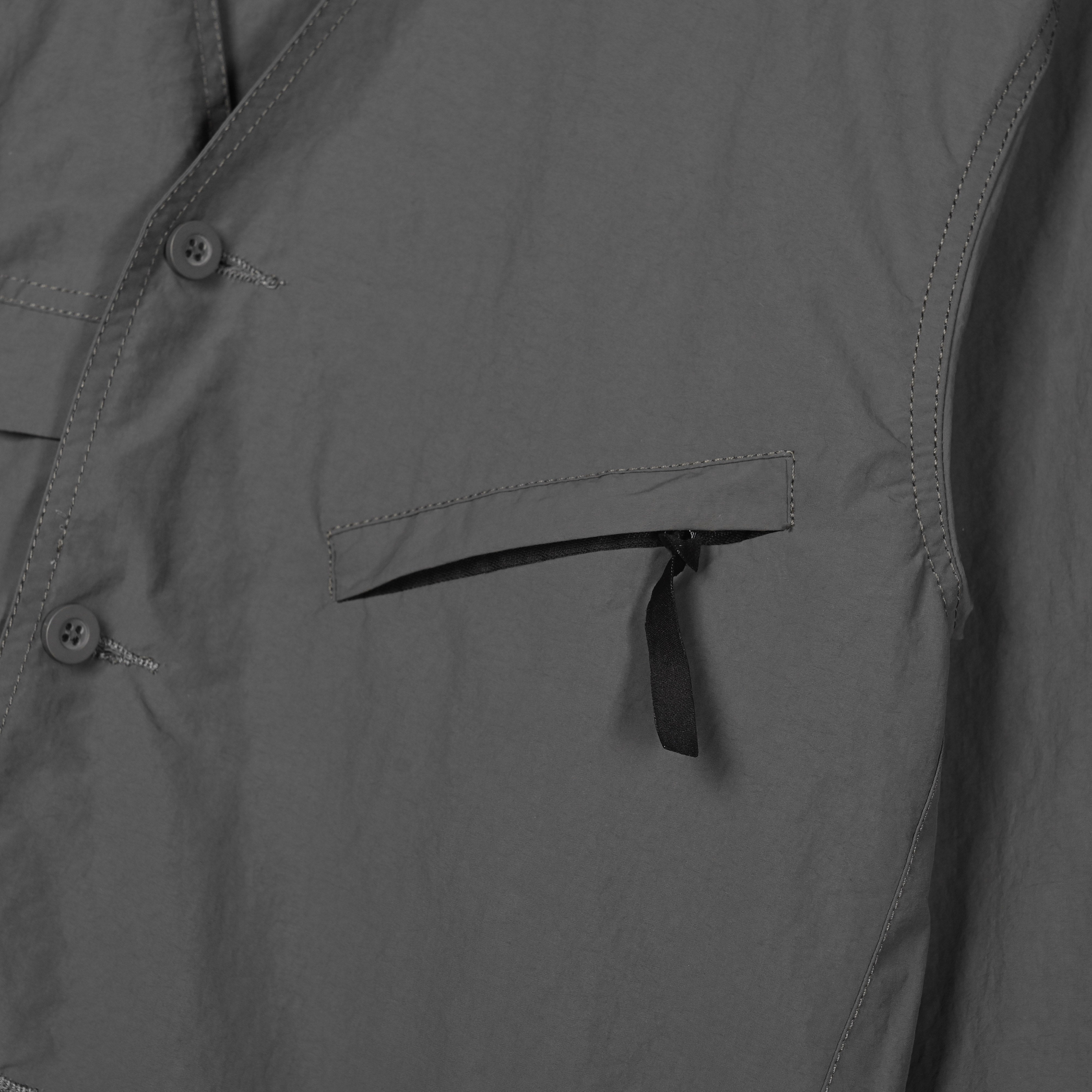 Ridora Collarless Jacket Gray