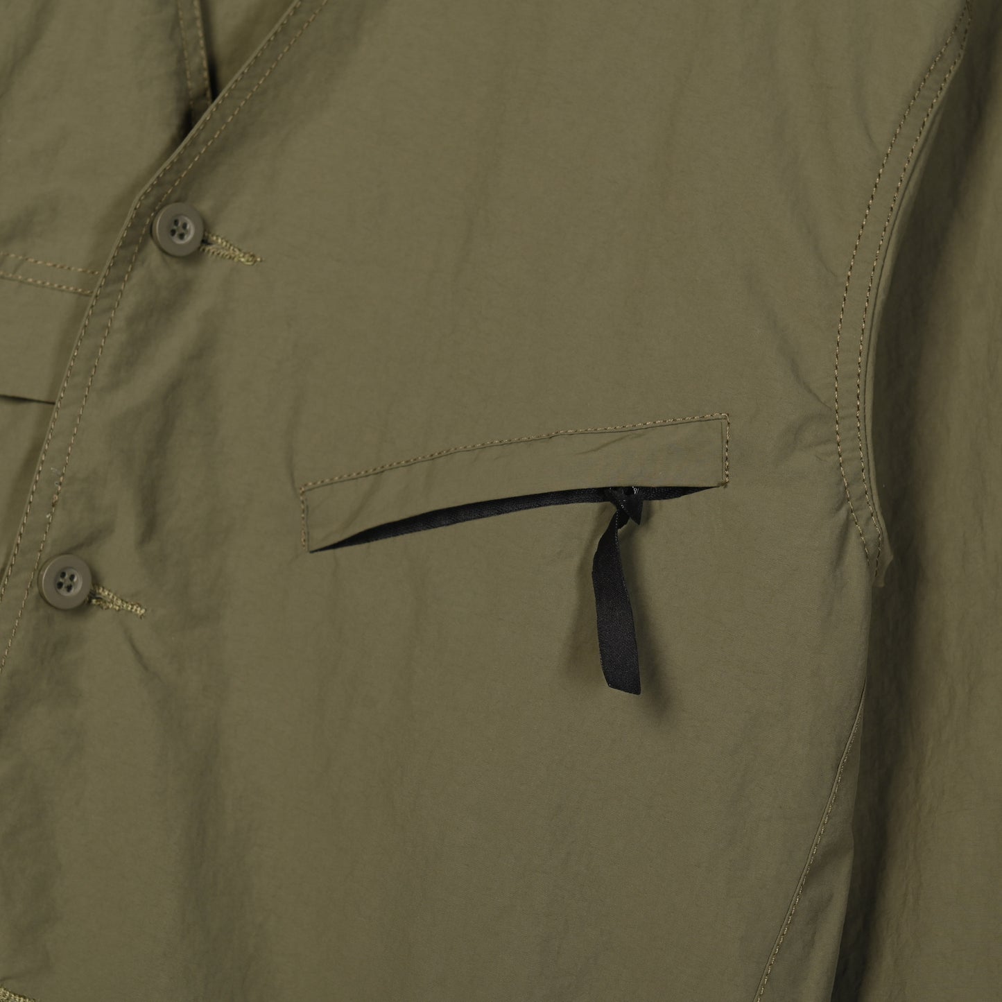 Ridora Collarless Jacket Olive