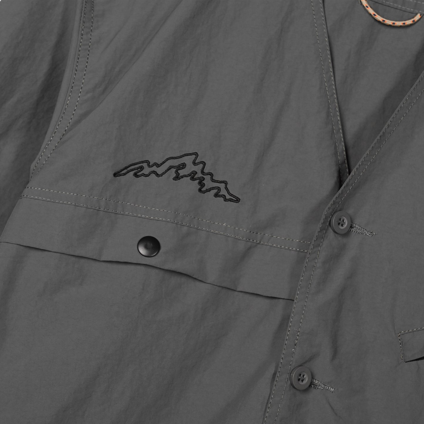 Ridora Collarless Jacket Gray