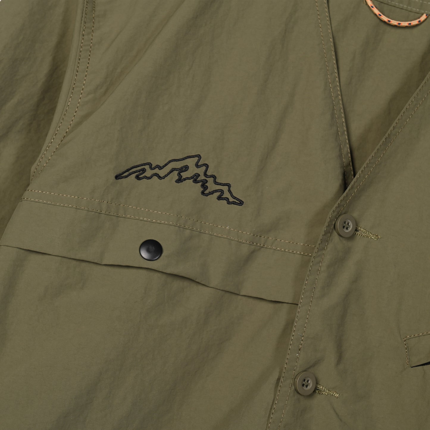 Ridora Collarless Jacket Olive