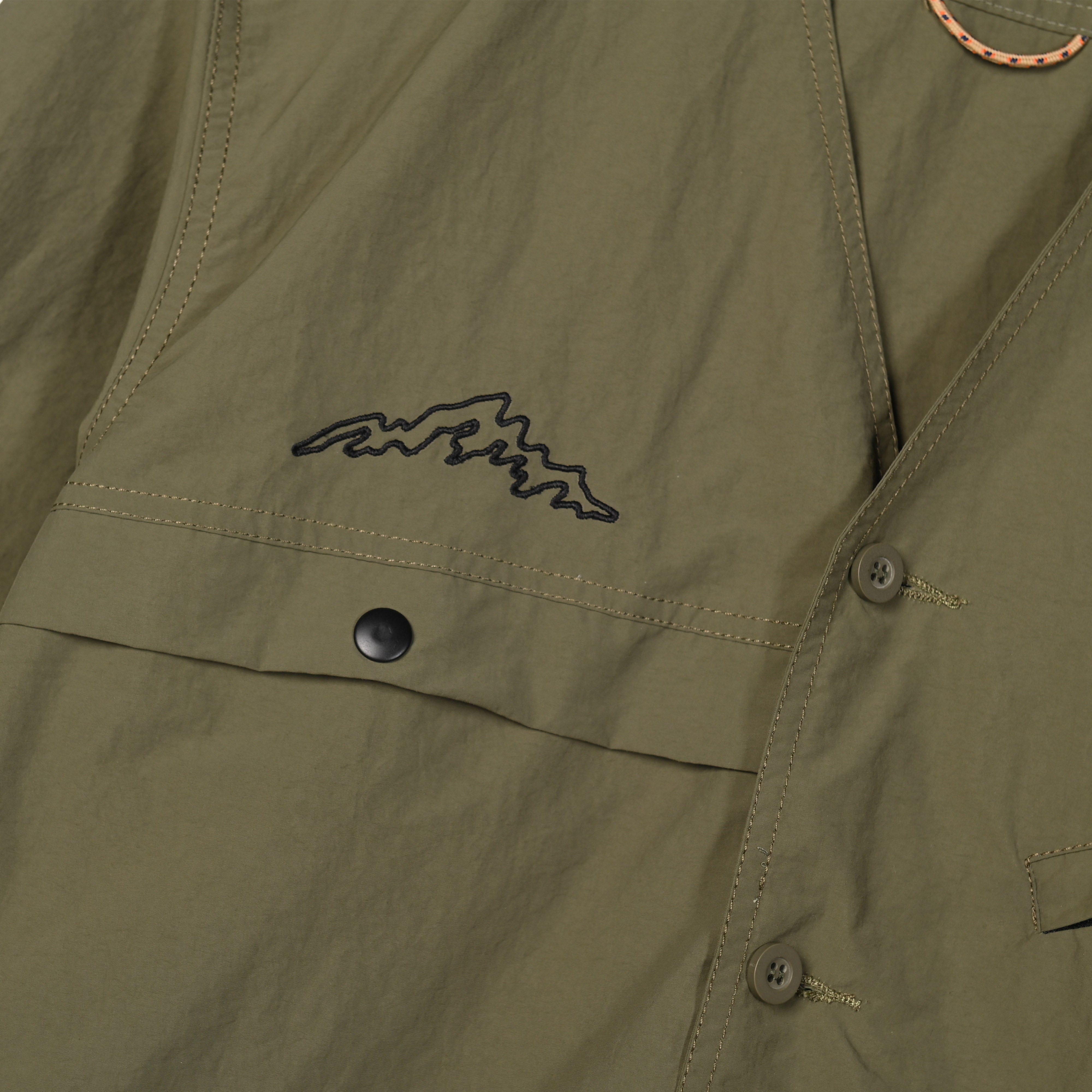 Ridora Collarless Jacket Olive