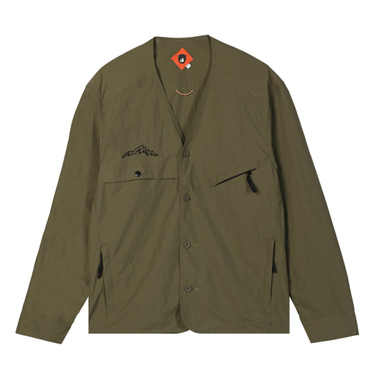 Ridora Collarless Jacket Olive