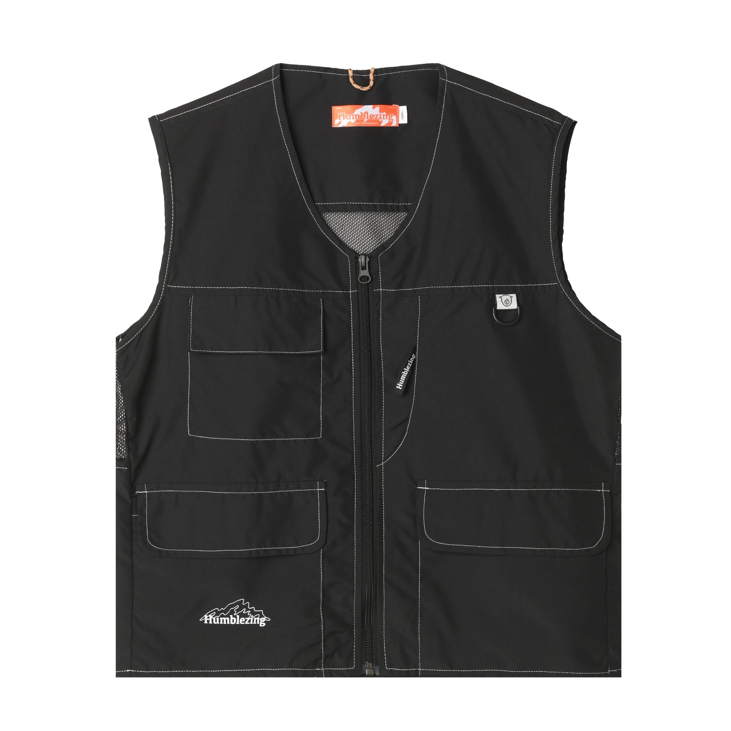 Rigid Full Zip Vest Black