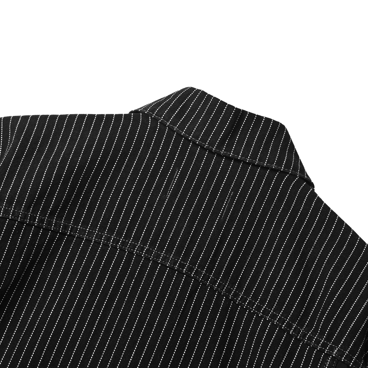 Swath Trucker Jacket Denim Black Stripes