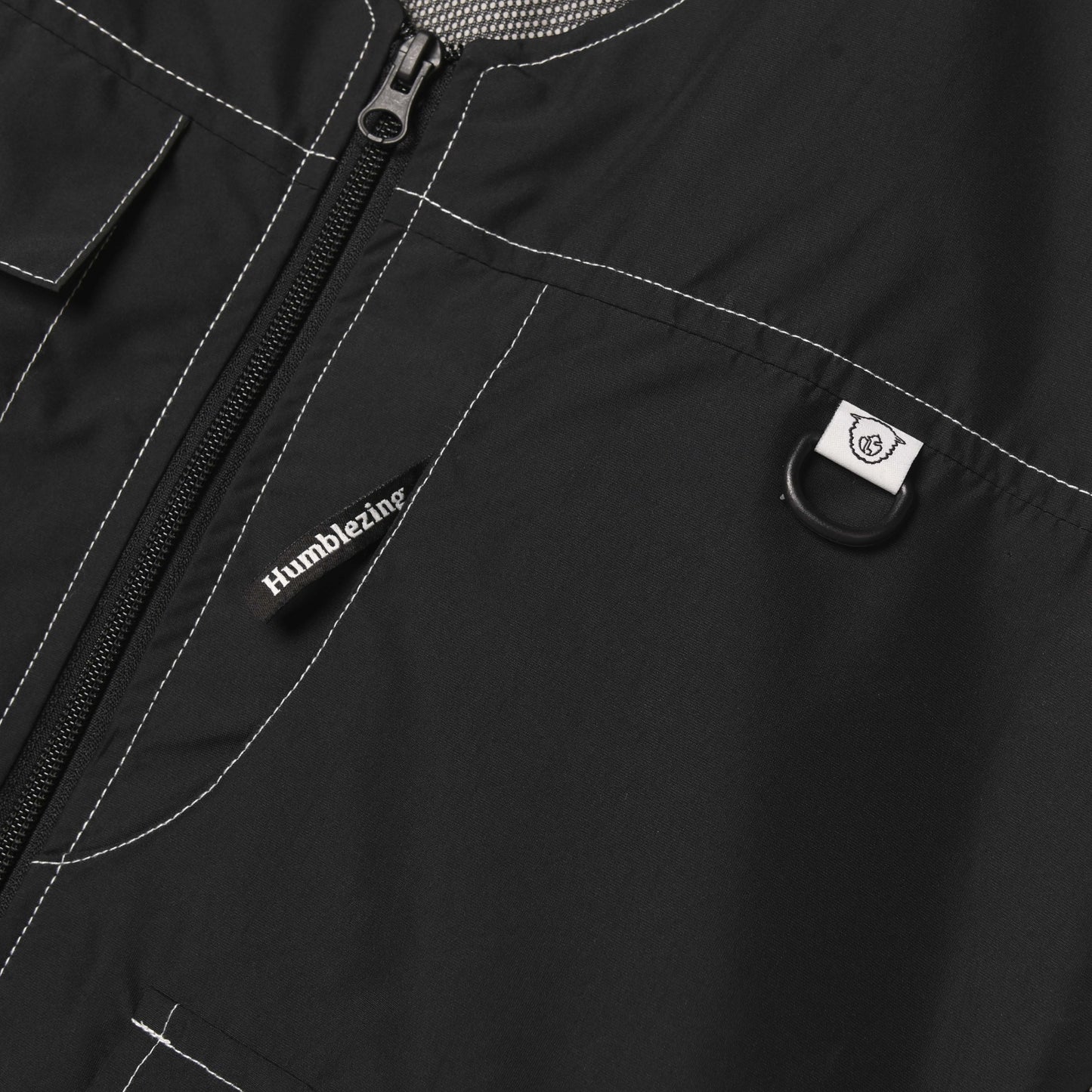 Rigid Full Zip Vest Black