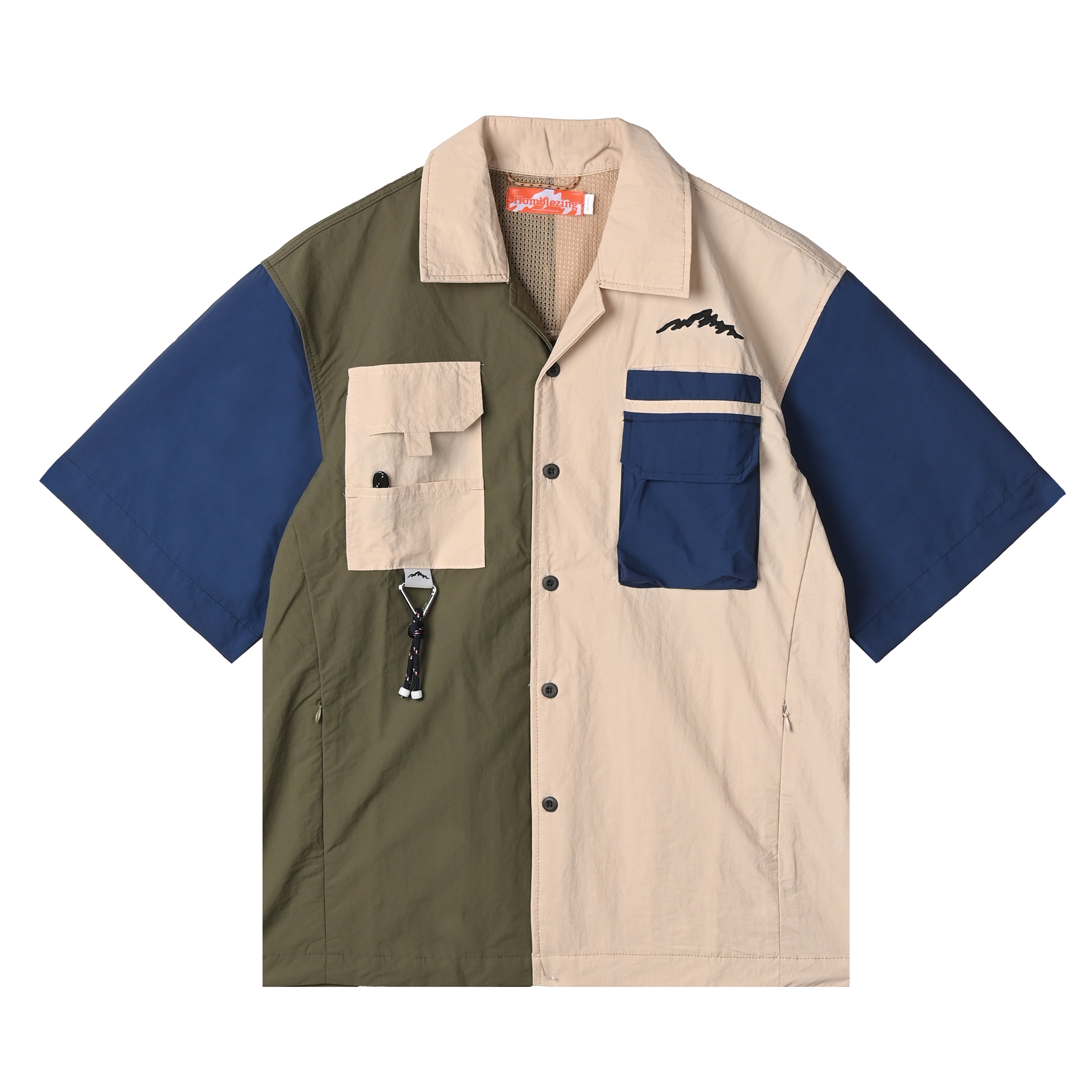 Benoit Camp Shirt Colourblock