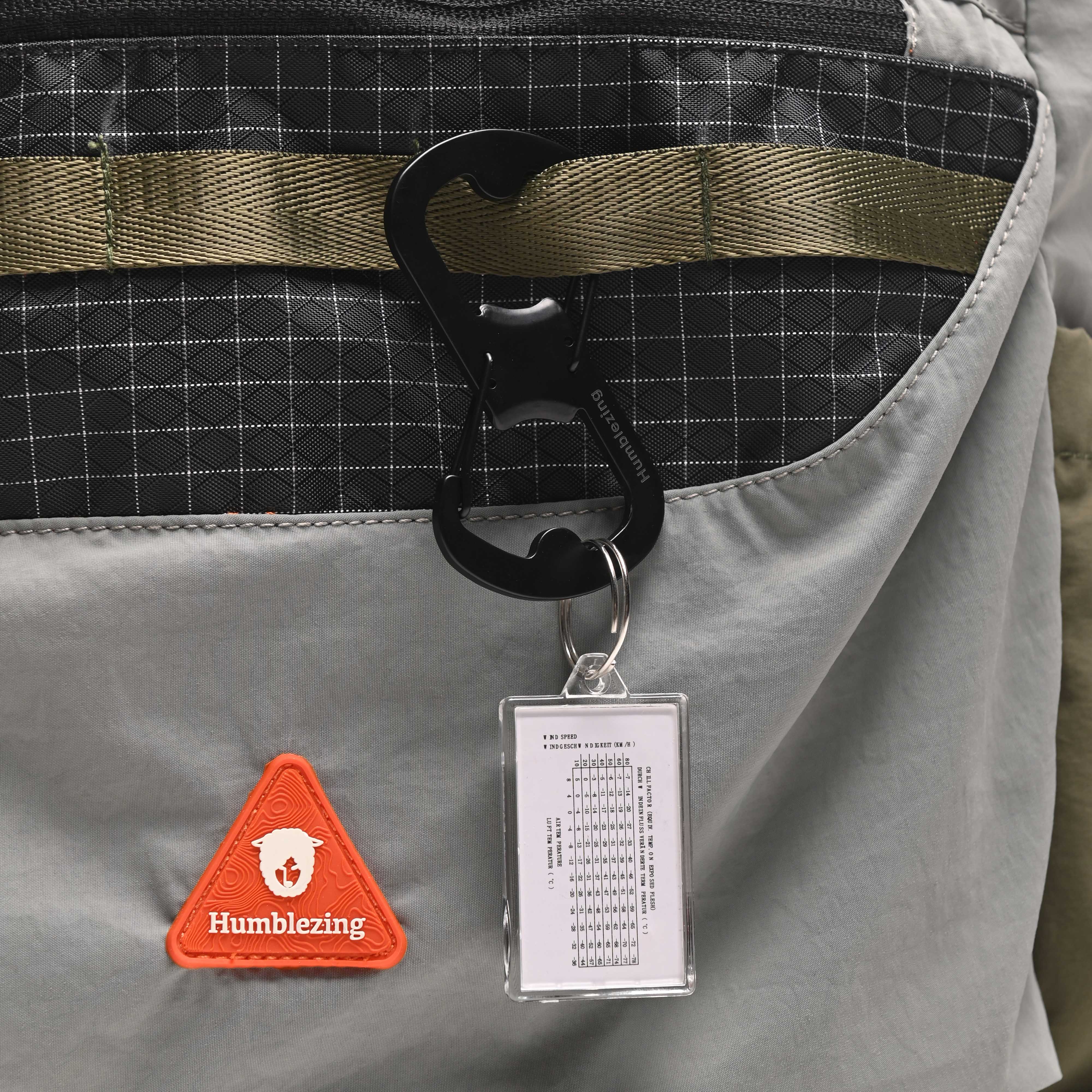 Thermo Compass Keychain White