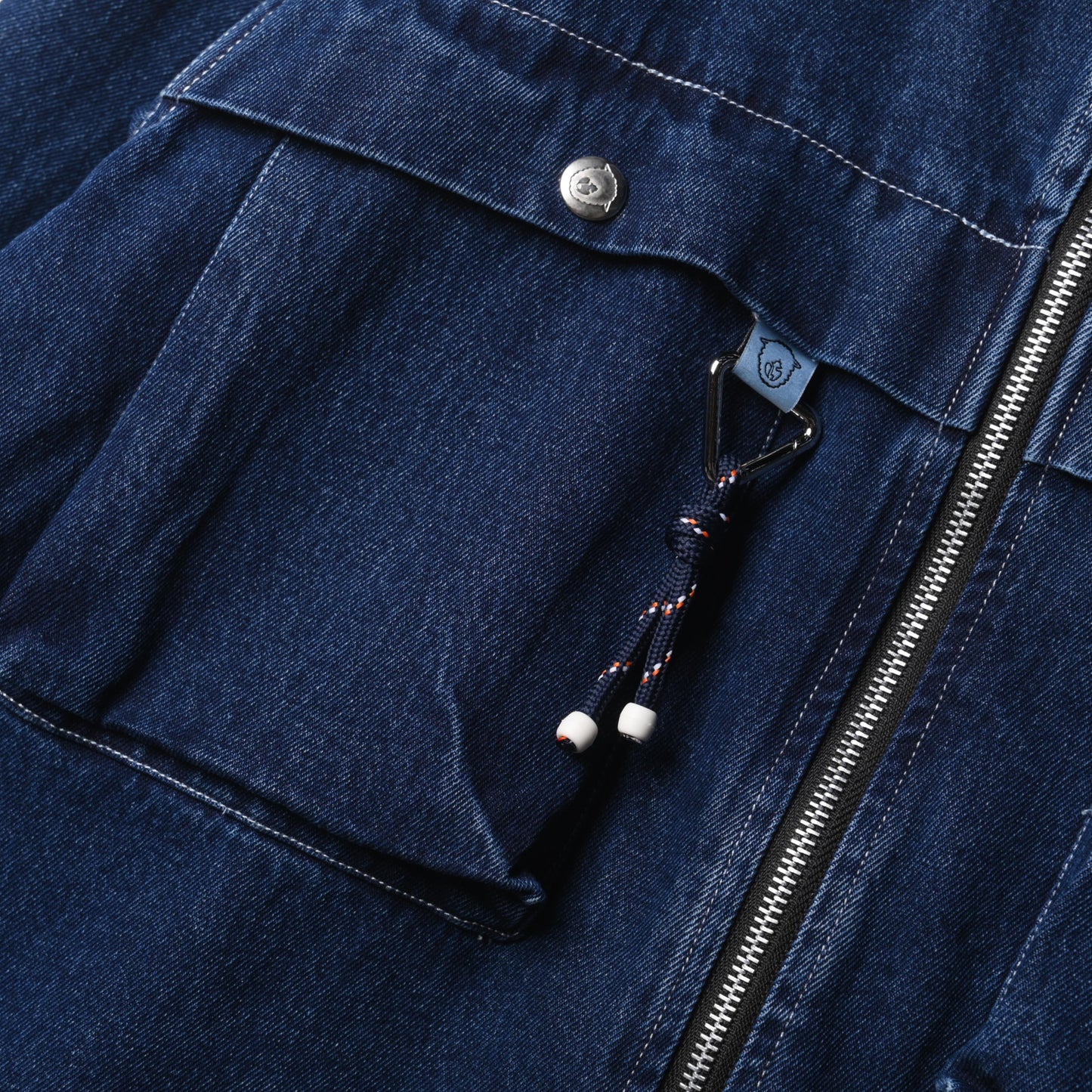 Alain Zip Shirt Denim