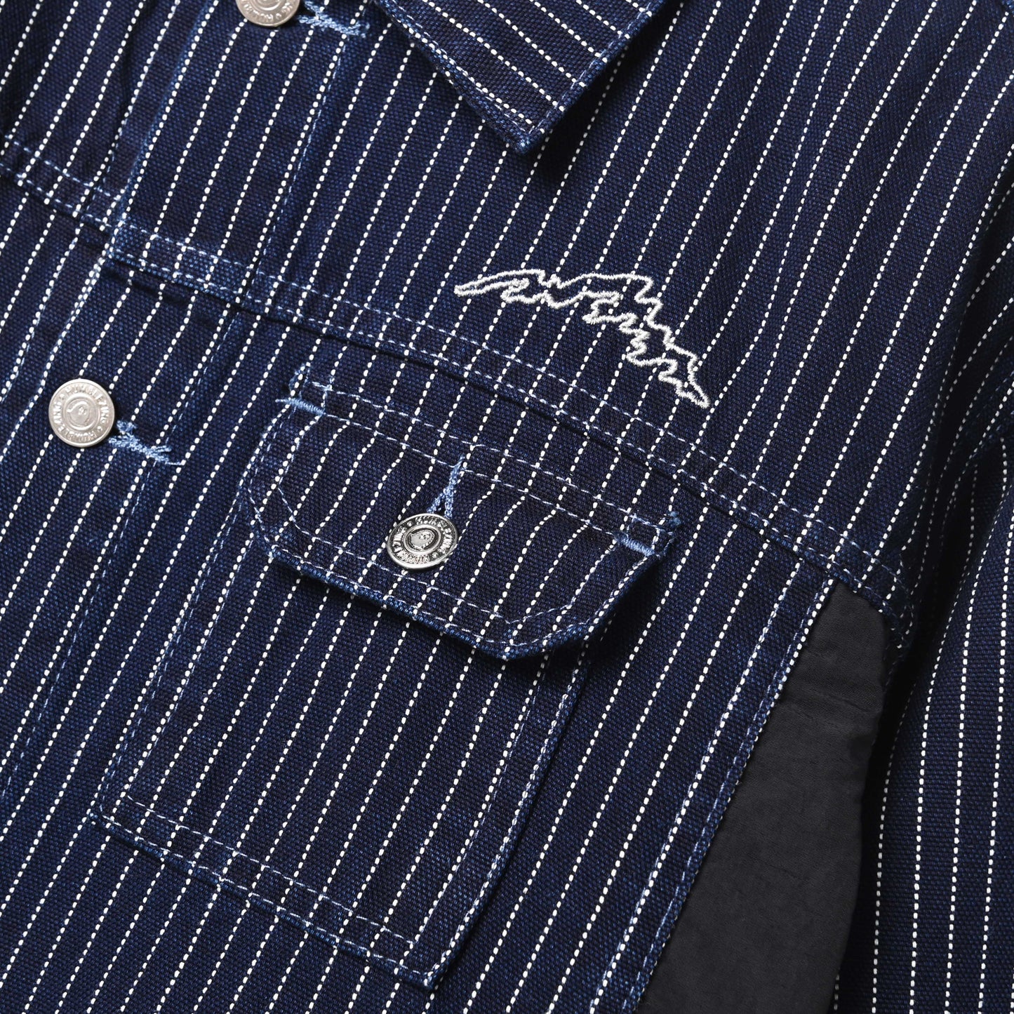 Swath Trucker Jacket Denim Stripes
