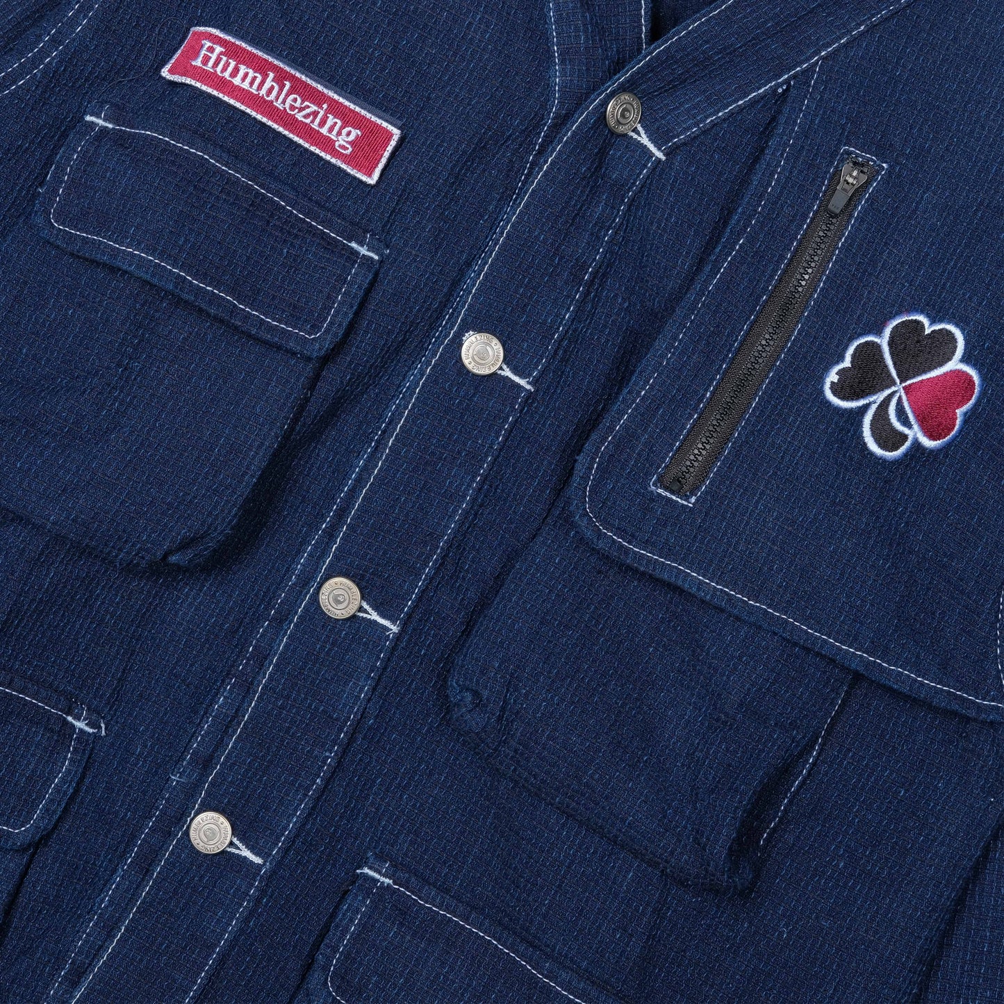 Hinako Utility Cardigan Denim