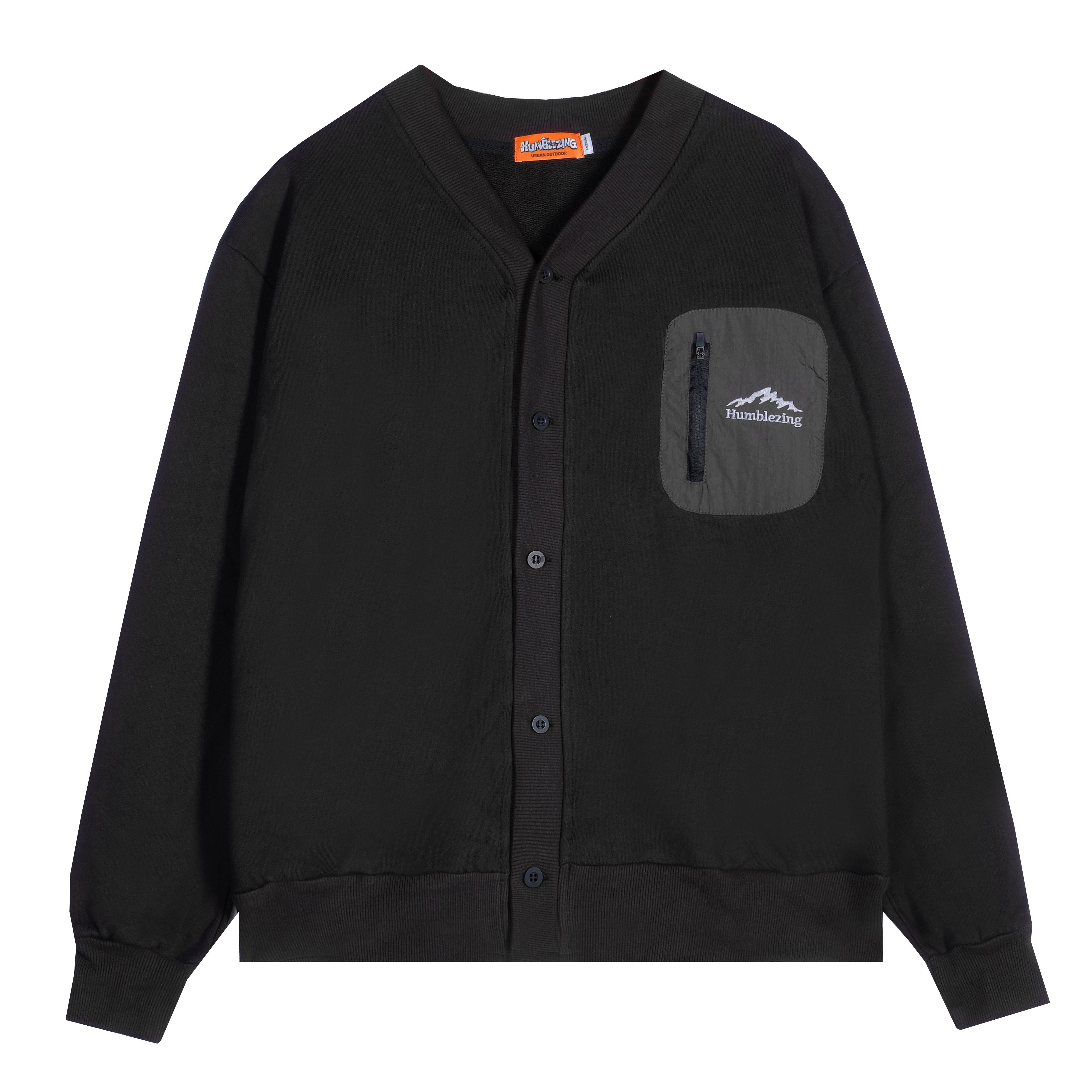 Tsepi Pocket Cardigan Black