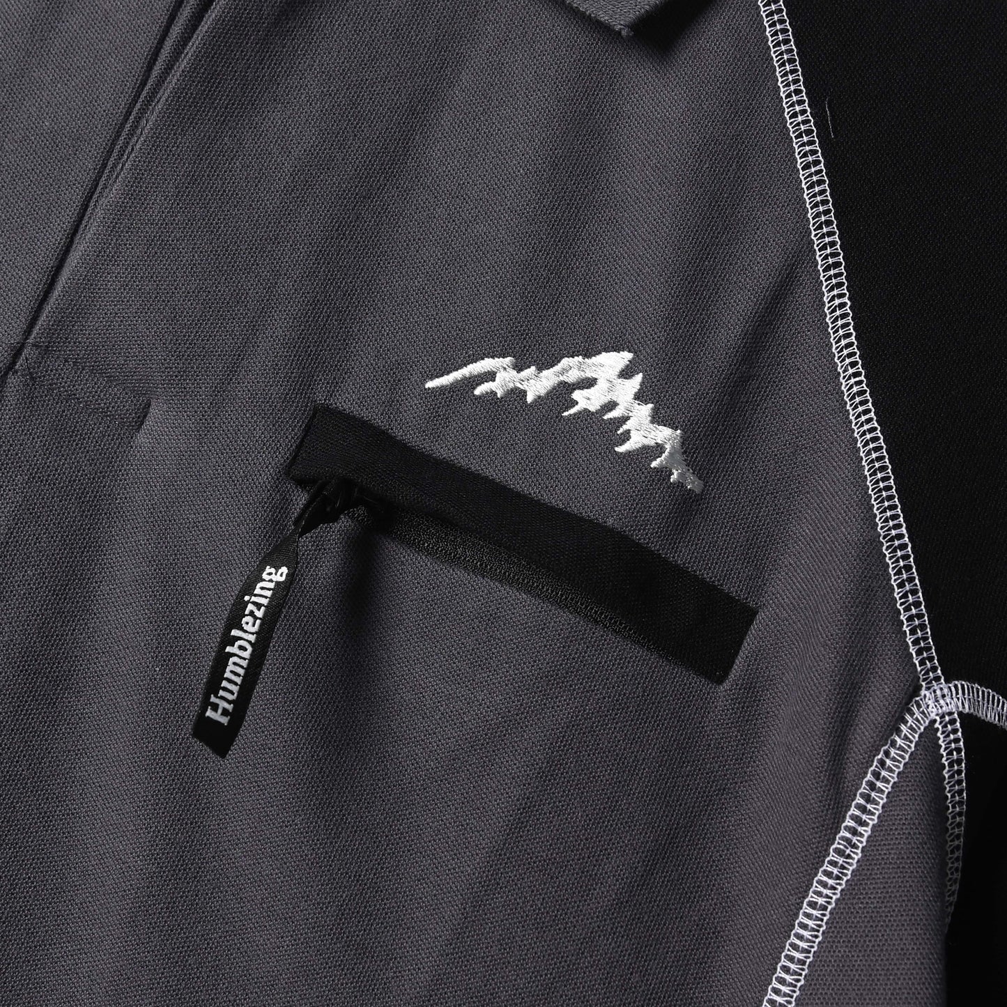 Drift Rugby Shirt All Black Gray