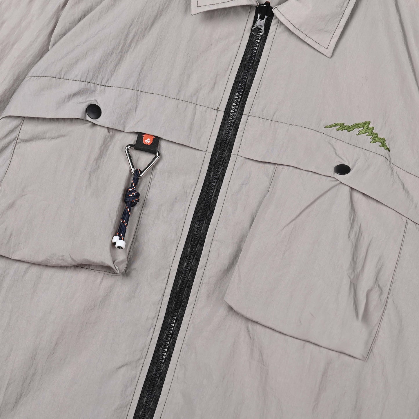 Alain Zip Shirt Ash Gray
